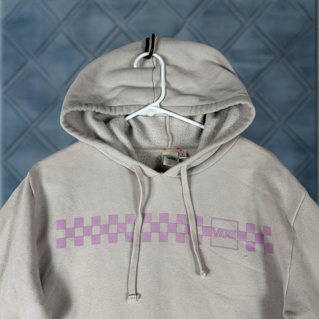 Vans VANS Hoodie Mens Small Rose Pink Fleece Pullover Sweatshirt Skater Graphic Print Hooded Sweatshirt Size US S / EU 44-46 / 1 - 1 Thumbnail