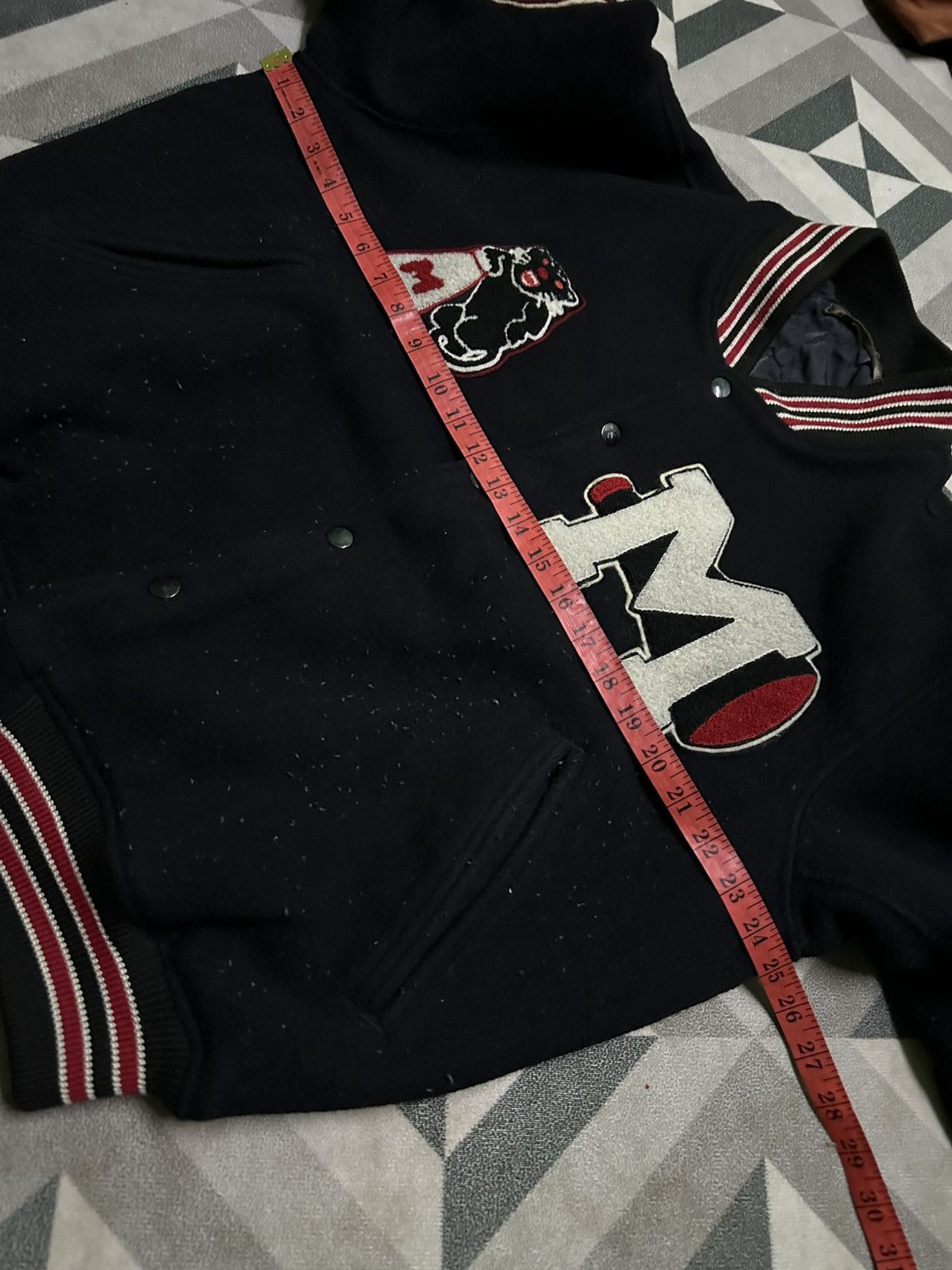 BIGI Vintage 90s Men Bigi wool varsity jacket Size US L / EU 52-54 / 3 - 6 Thumbnail
