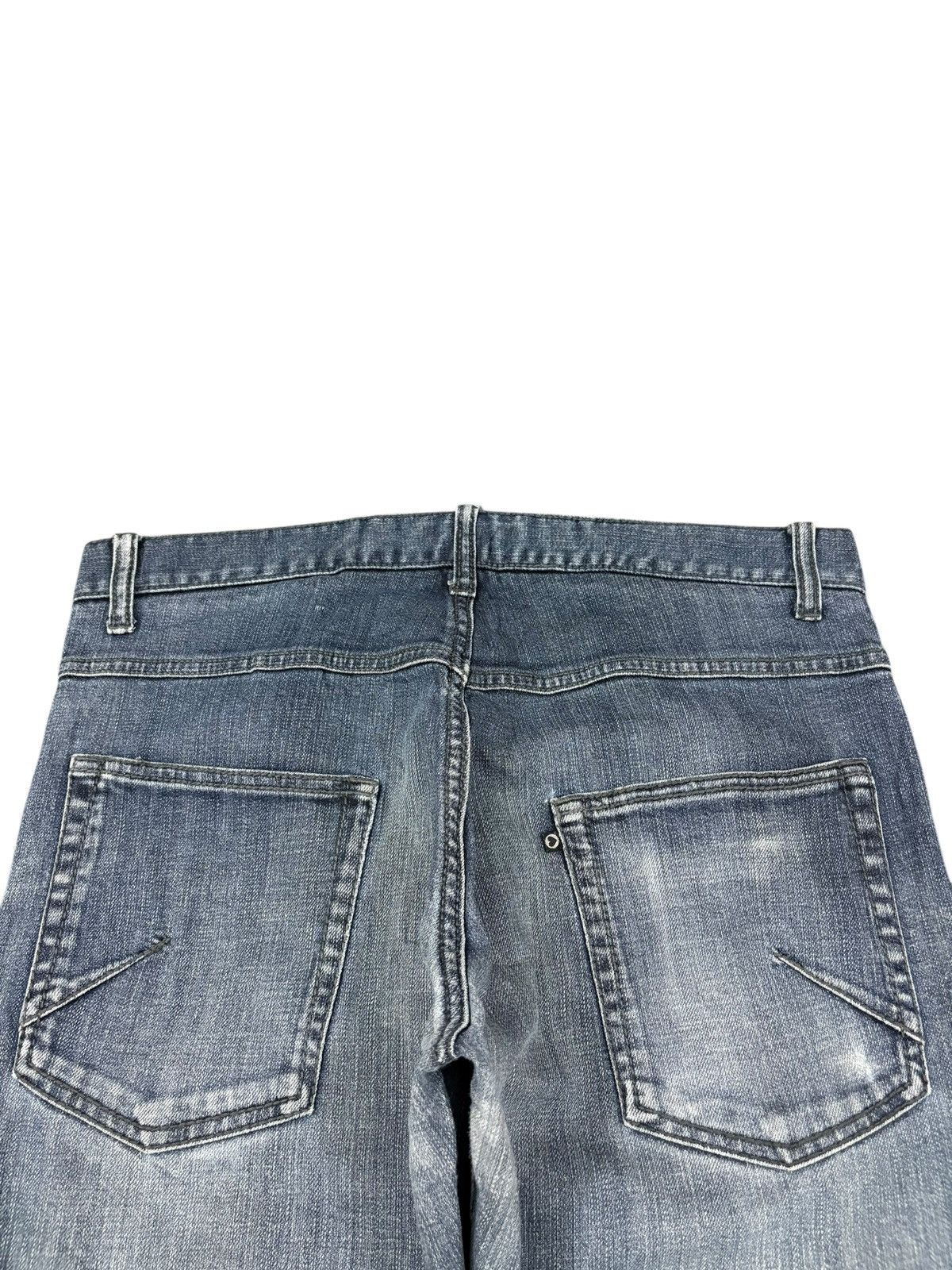 Morgan Homme Vintage Morgan Homme Distressed Bootcut Jeans Size US 33 - 8 Thumbnail