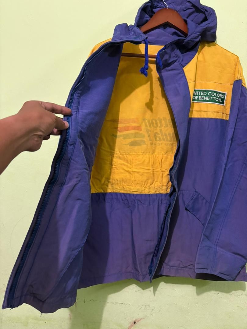 United Colors Of Benetton Vtg 90 United Color of Benetton Racing Team Jacket Big Logo Size US M / EU 48-50 / 2 - 5 Thumbnail