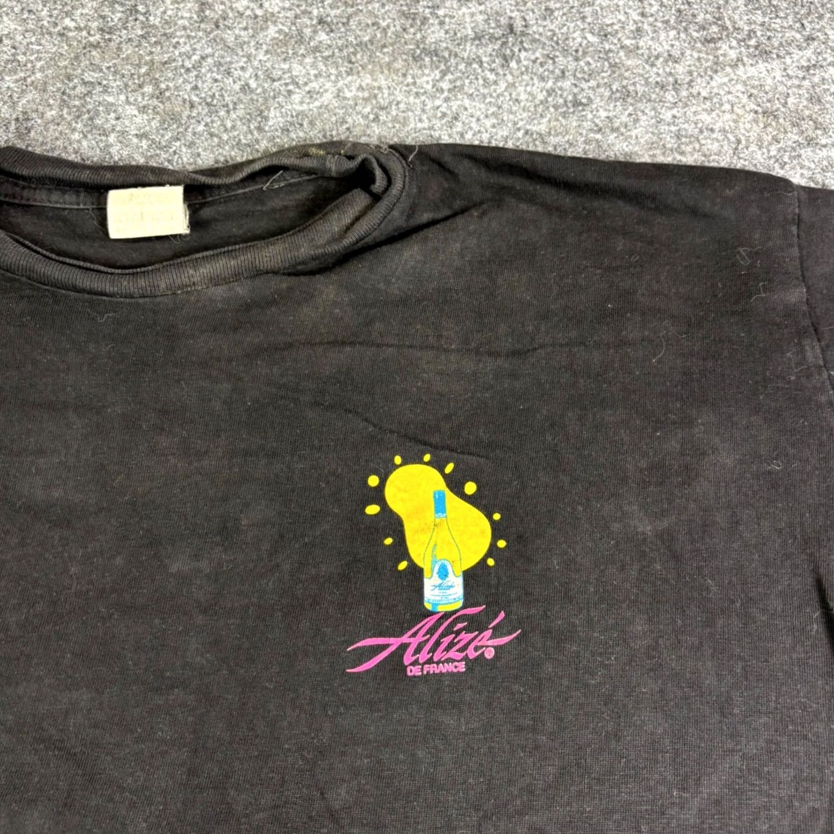 Vintage VINTAGE Alize Graphic T Shirt Black Short Sleeve Mens XL Crew Neck Cotton 90s Size US XL / EU 56 / 4 - 6 Thumbnail