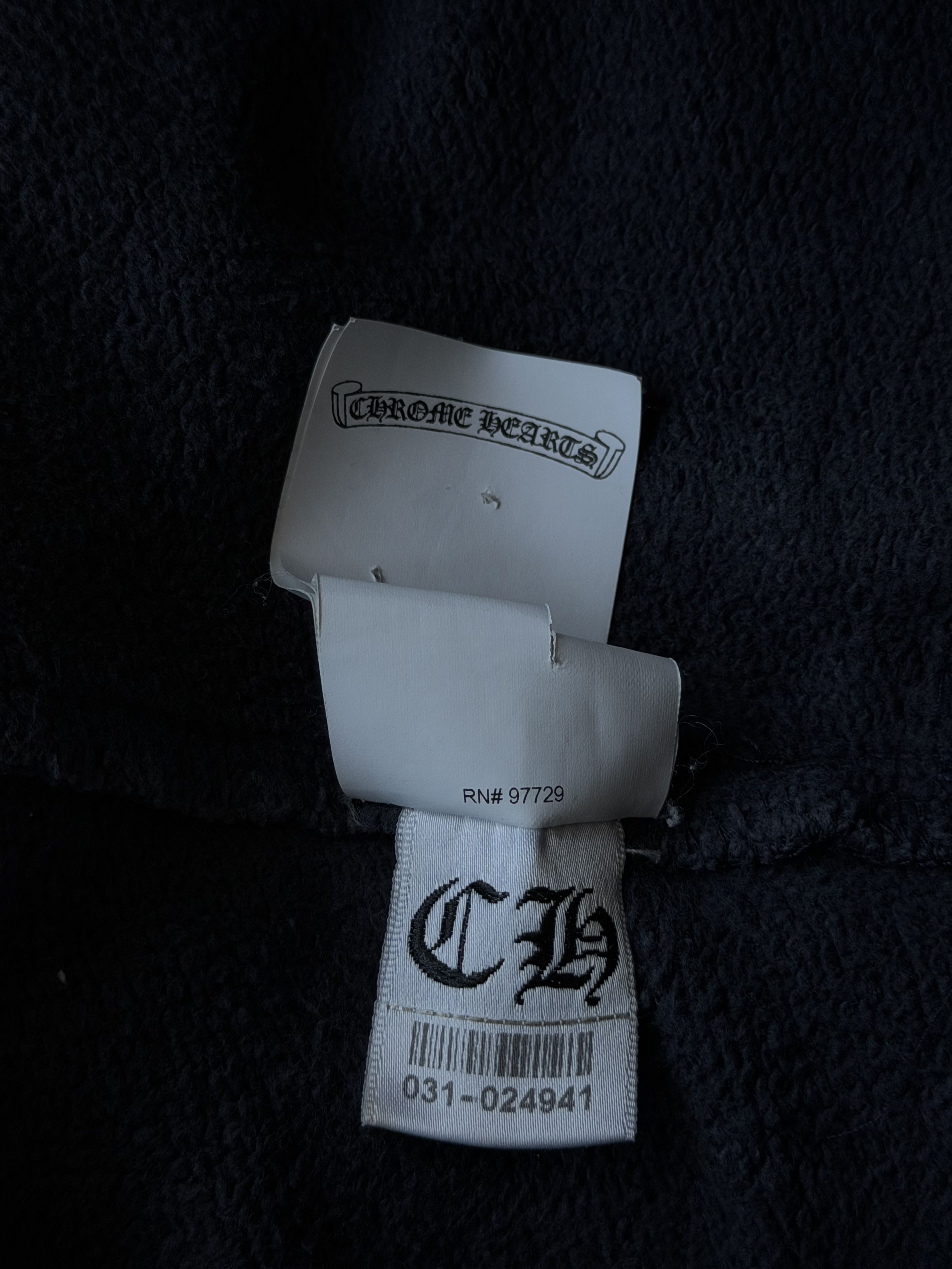 Chrome Hearts Navy & Red Triple Cross Patch Paper Jam Sweatpants Size US 32 / EU 48 - 7 Thumbnail