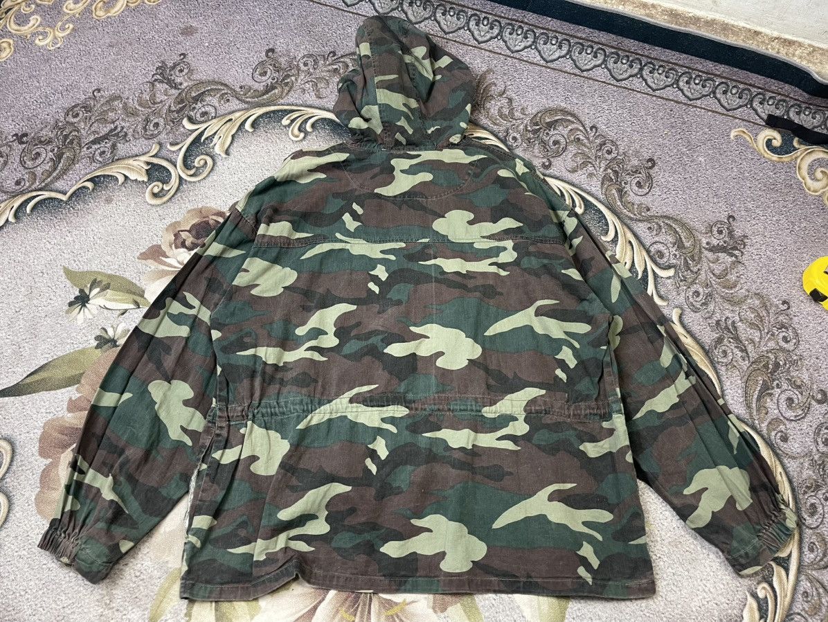 Japanese Brand Vintage Half Zipper Hoodie Army Jacket Camouflage Size US L / EU 52-54 / 3 - 13 Thumbnail