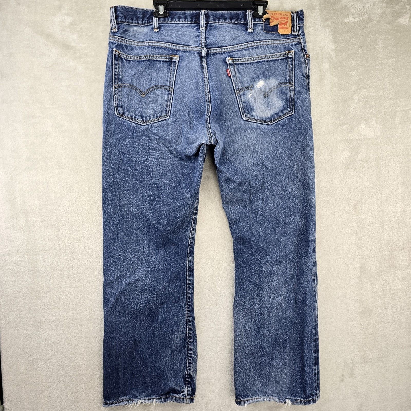 Levi's Levis 505 Jeans 40x30 Faded Whiskers Baggy Y2K Distressed Size US 40 / EU 56 - 7 Thumbnail