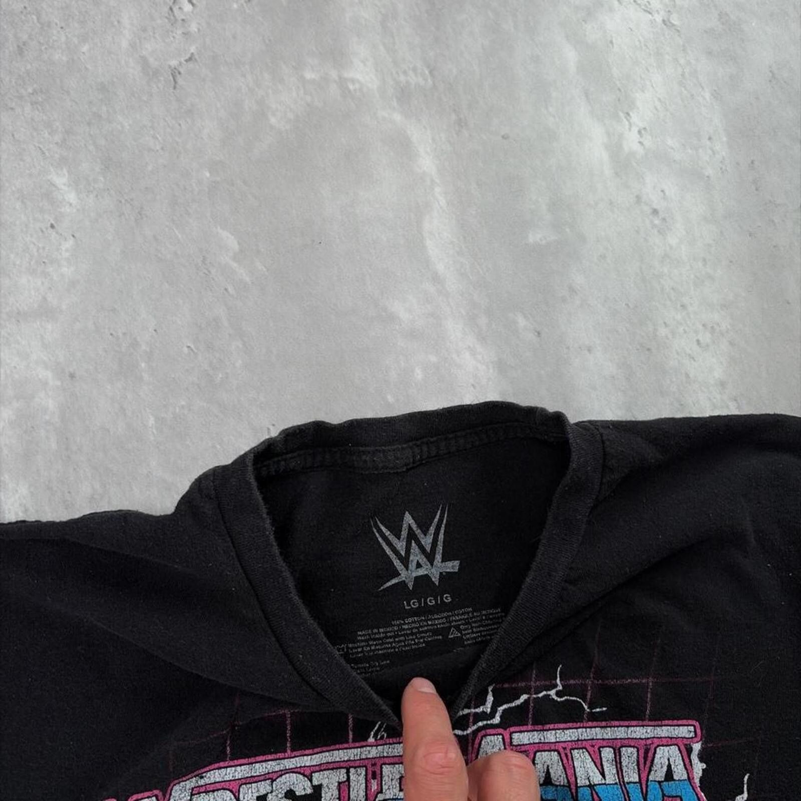 Other Y2K Black WWE Wrestlemania VI Graphic T-Shirt Size US L / EU 52-54 / 3 - 5 Thumbnail