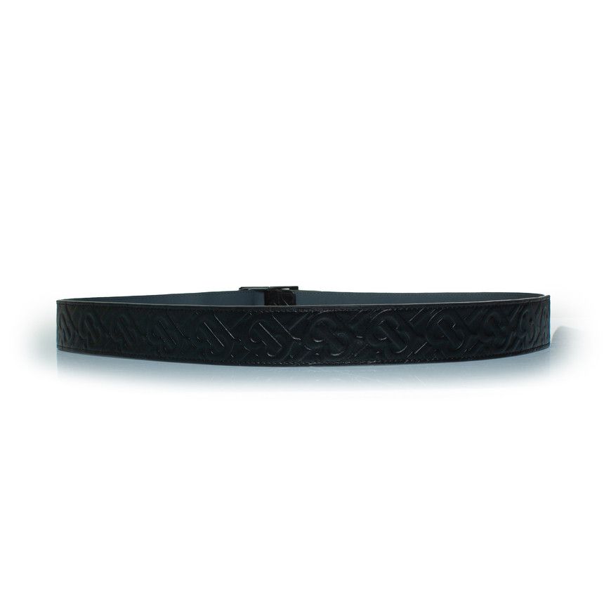 Burberry Burberry, B embossed leather belt in black Size 40 - 3 Thumbnail