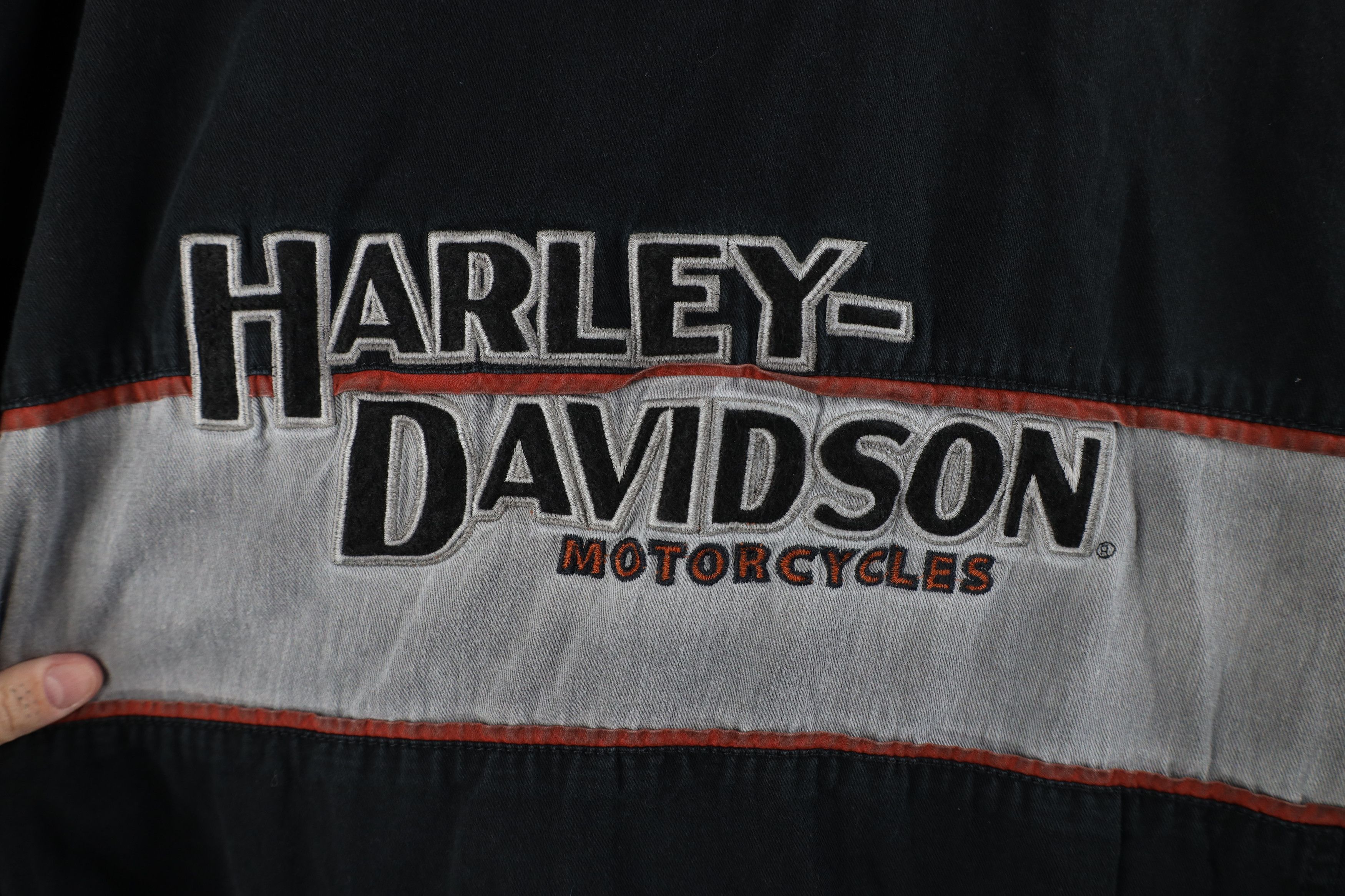 Harley Davidson × Vintage Vintage Harley Davidson Motorcycles Mechanic Button Shirt Size US XL / EU 56 / 4 - 12 Thumbnail