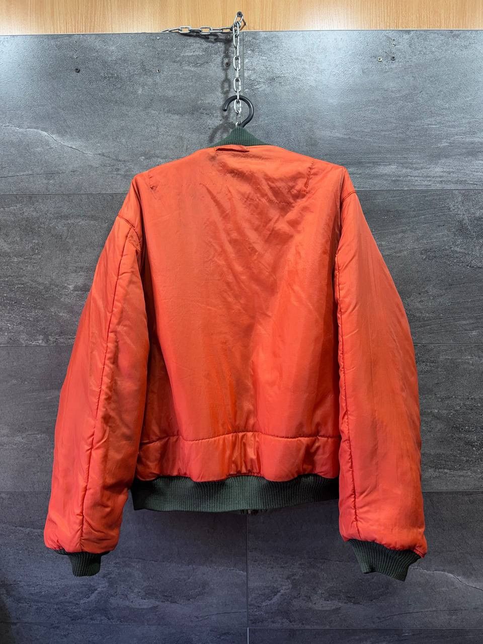 Other Vintage MA-1 Flight Bomber Jacket Reversible Green Orange Size US L / EU 52-54 / 3 - 4 Thumbnail