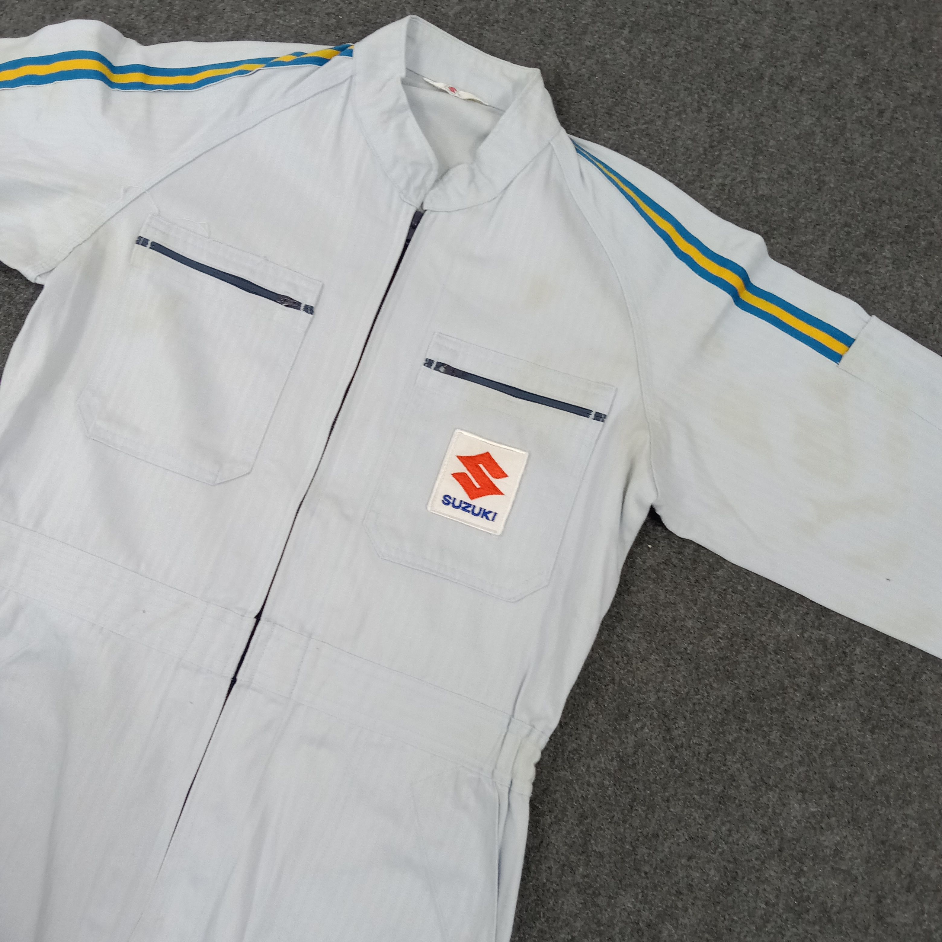 Japanese Brand × Vintage Suzuki Japanese Racing Motorsports Coverall Jacket Size US M / EU 48-50 / 2 - 10 Thumbnail