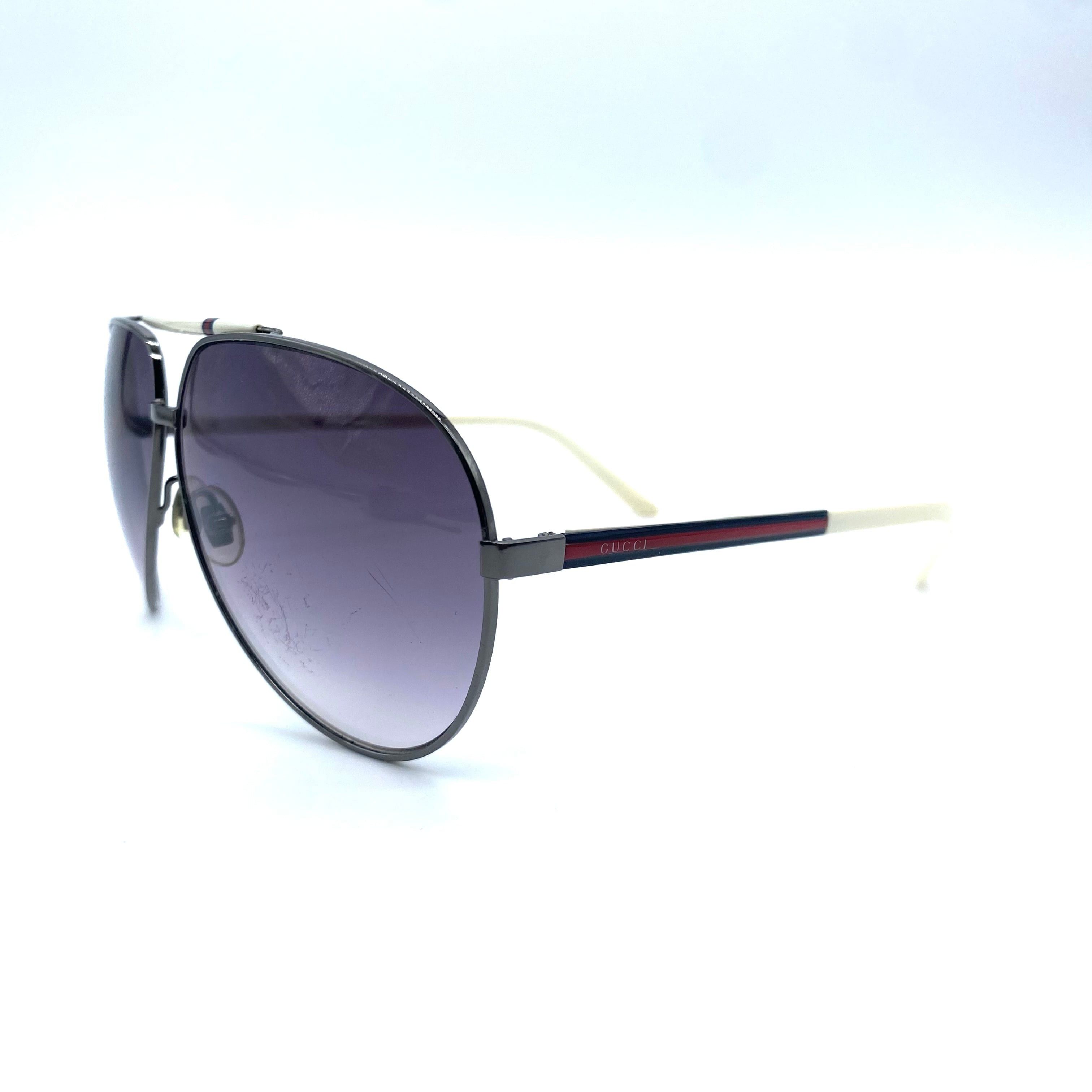 Gucci Vintage Gucci Eyewear Teardrop Sunglasses Webline Size ONE SIZE - 1 Thumbnail