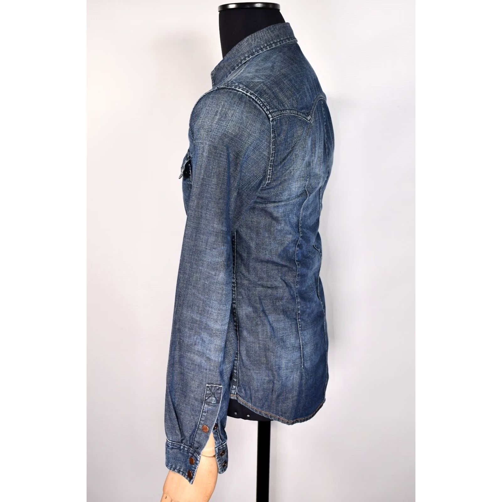 Nudie Jeans Nudie Jeans Western Denim Shirt Men S Size US S / EU 44-46 / 1 - 4 Thumbnail
