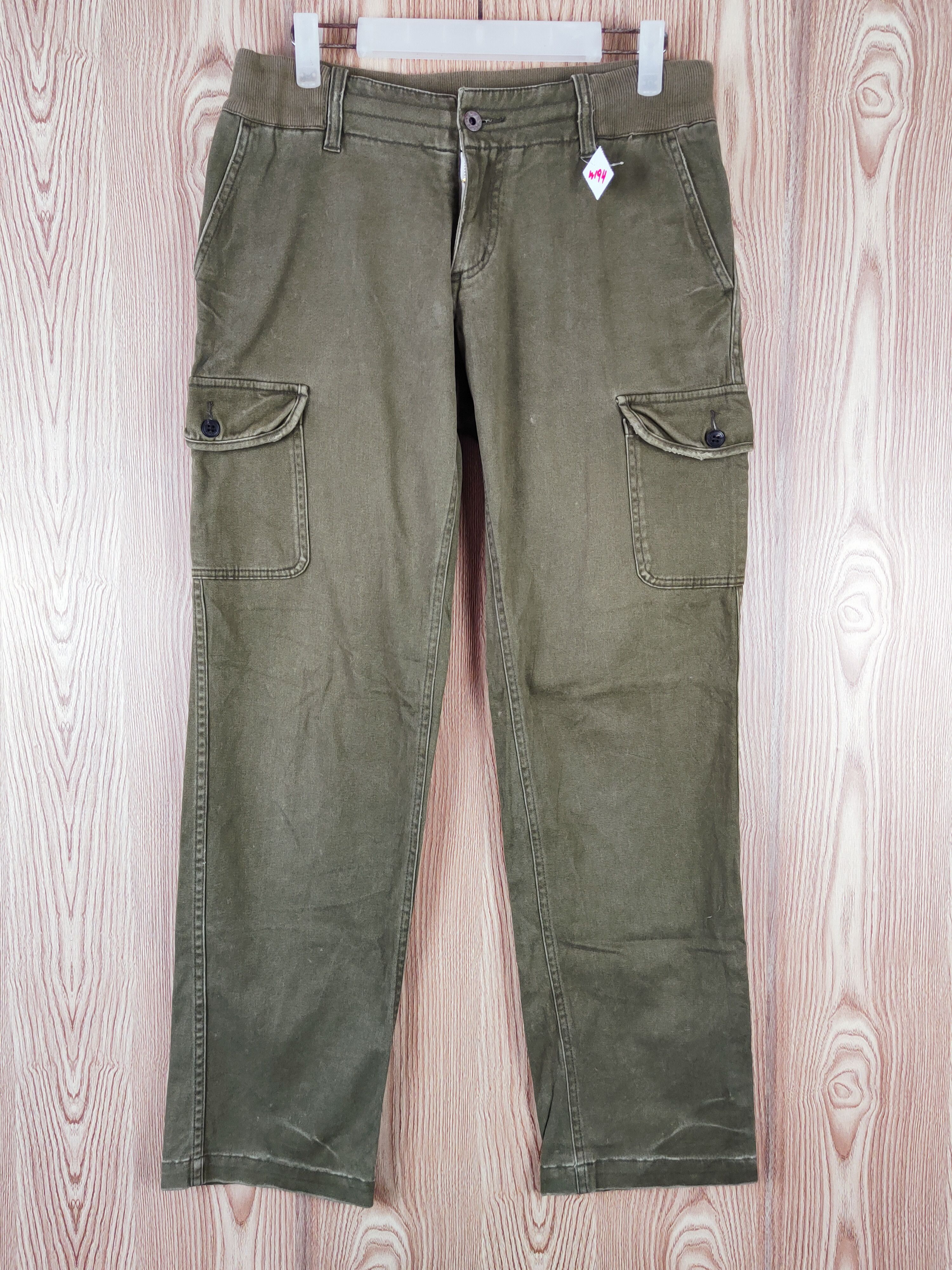 Japanese Brand Russell Athletic Olive Multipocket Cargo Pants #W194 Size US 31 - 1 Thumbnail