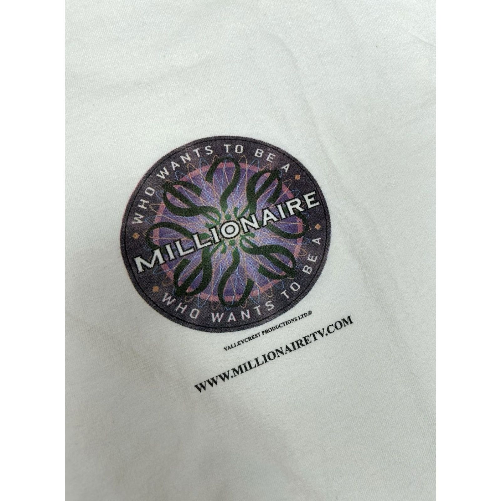 Vintage VINTAGE Who Wants To Be A Millionaire Regis Philbin TV Show Promo Tee XL 2000s Mens Size US XL / EU 56 / 4 - 2 Thumbnail