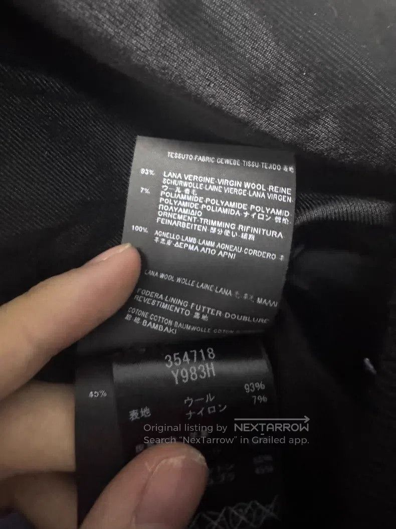 Saint Laurent Paris Saint Laurent Paris Navy Blue Wool Leather Patch Baseball Size US S / EU 44-46 / 1 - 9 Thumbnail