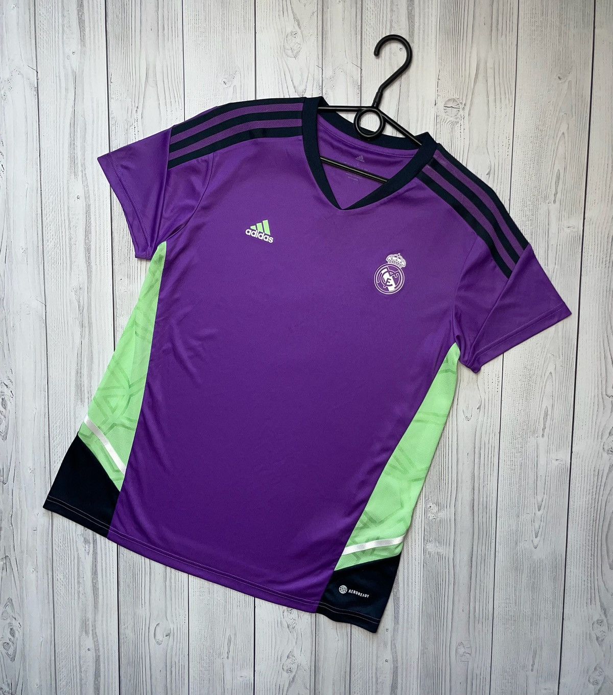 Other Vintage adidas Real Madrid soccer jersey size L purple Size L / US 10 / IT 46 - 1 Thumbnail
