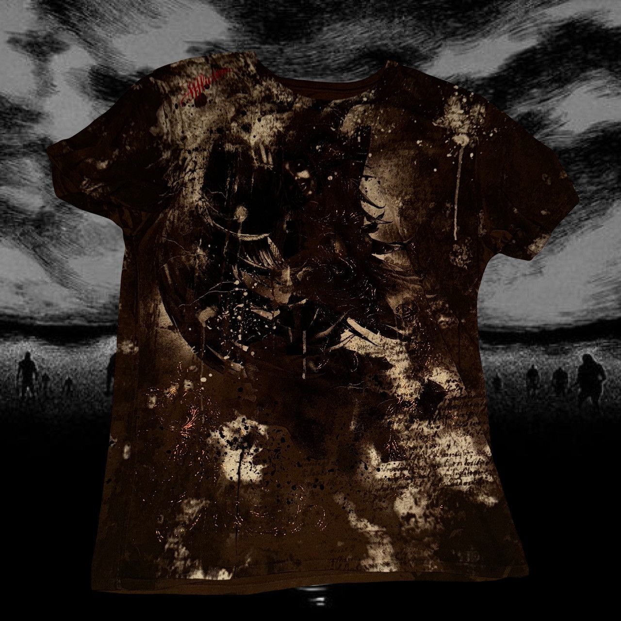 image of Super Affliction Shirt in Brown, Men's (Size 2XL)