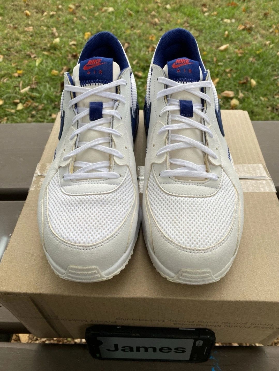 Nike Nike Air Max Excee White Deep Royal CZ9168100 Size 11.5 Men Size US 11.5 / EU 44-45 - 3 Thumbnail