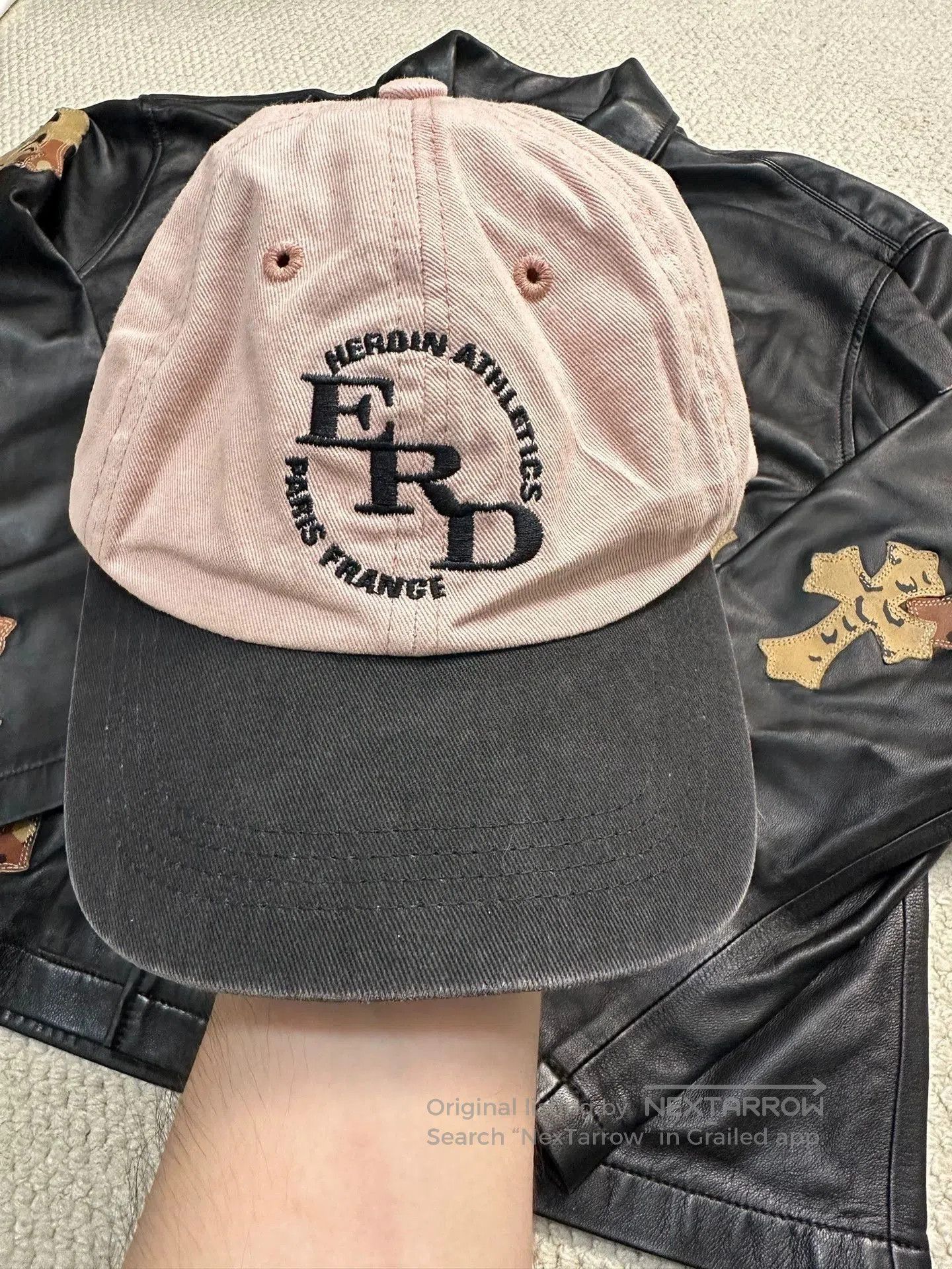Enfants Riches Deprimes Enfants Riches Deprimes Pink Embroidered Baseball Cap. Size ONE SIZE - 1 Thumbnail