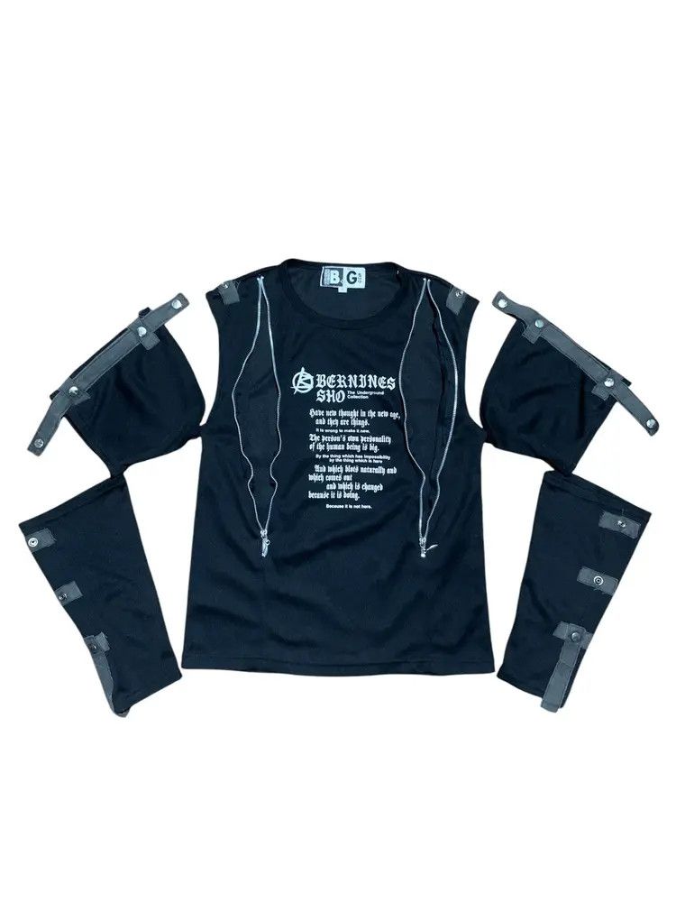 Hysteric Glamour 2000s Bernings Sho bondage convertible longsleeve punk poem Size US M / EU 48-50 / 2 - 1 Thumbnail