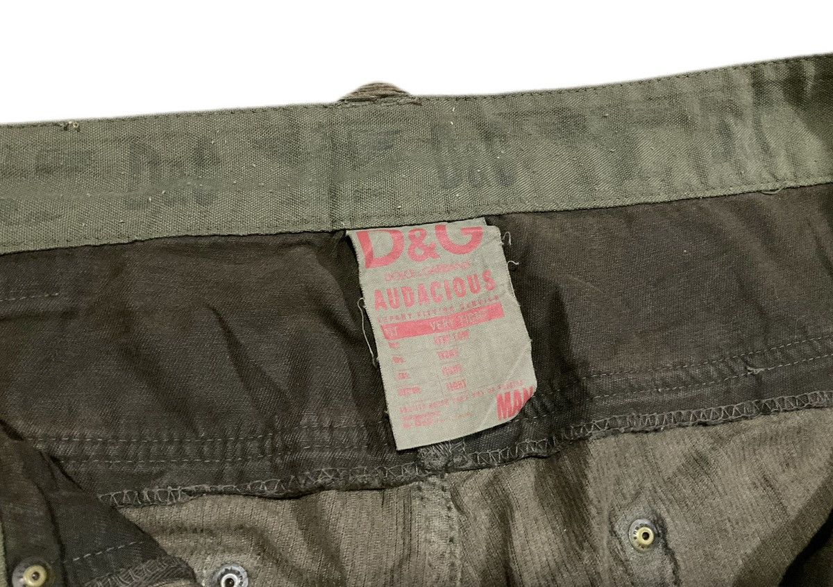 Dolce & Gabbana 🔥Y2K Archived D&G Frayed Corduroy Rebuild Pants Rivet Belt Size US 38 / EU 54 - 17 Thumbnail