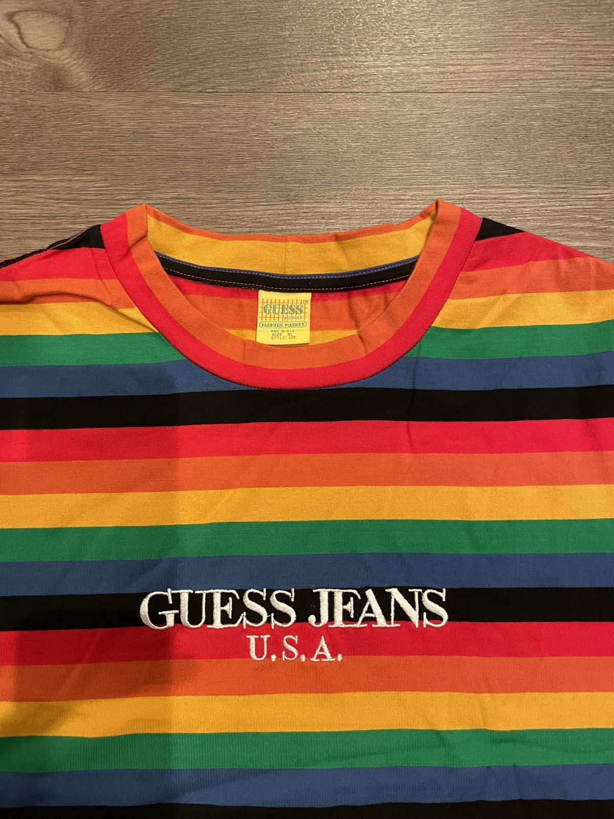 Guess Guess Originals Rainbow Striped tee Size US XL / EU 56 / 4 - 3 Thumbnail