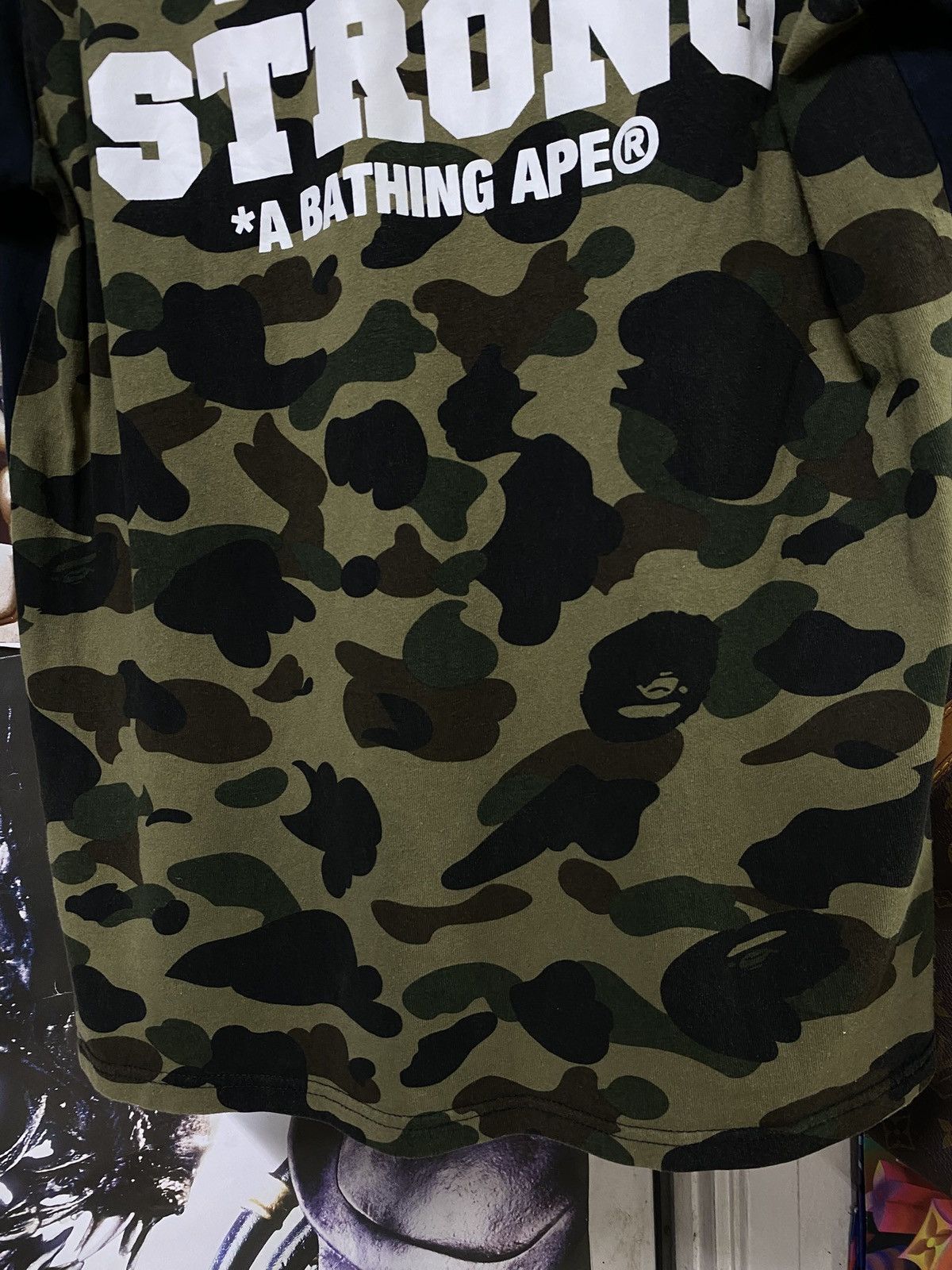 Bape A Bathing Ape Green Camo Bape T-Shirt Fits Medium Size US M / EU 48-50 / 2 - 14 Thumbnail