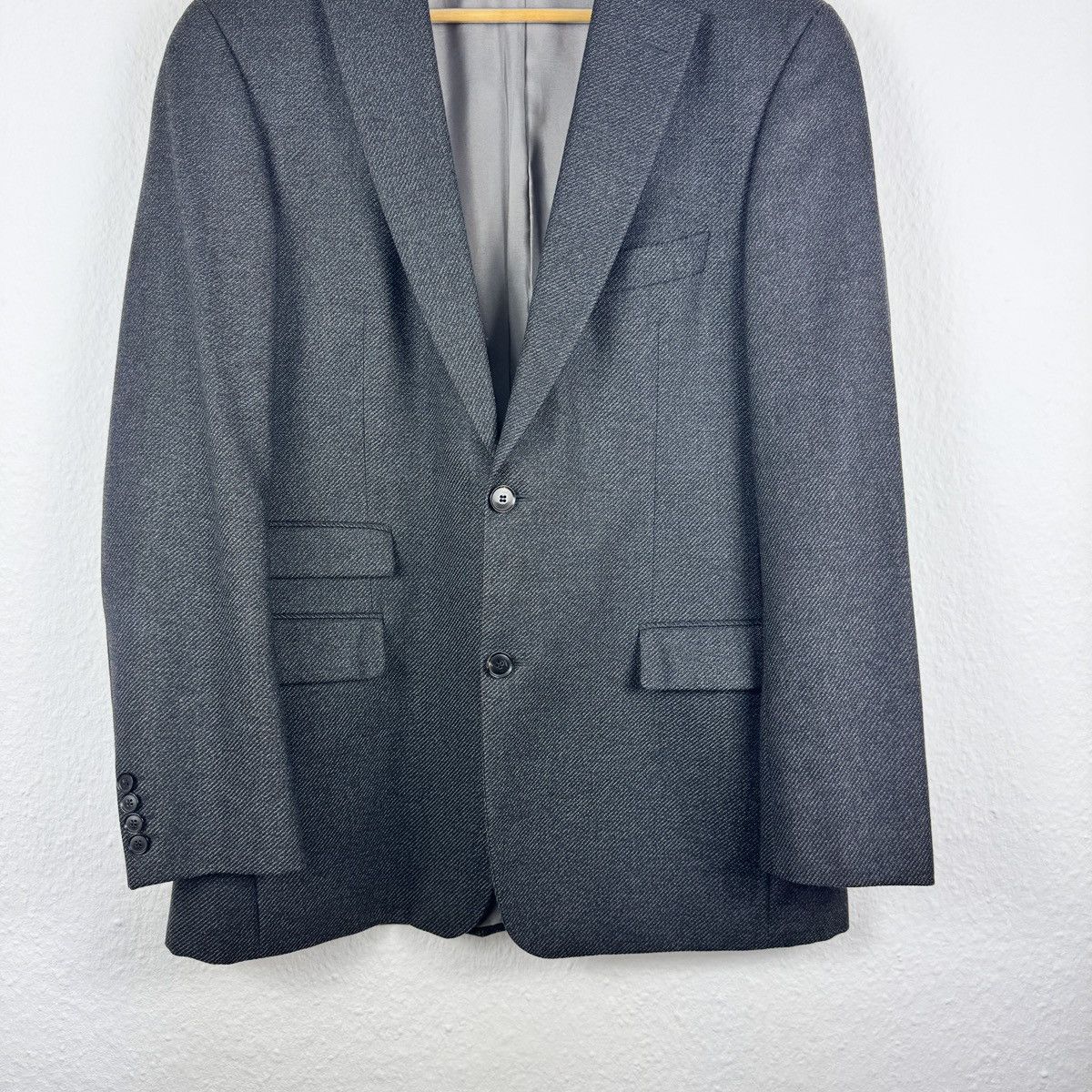 Hugo Boss Men’s HUGO BOSS COPPOLA TWEED WOOL GRAY BLAZER SIZE 42R / 52 Size 42R - 3 Thumbnail