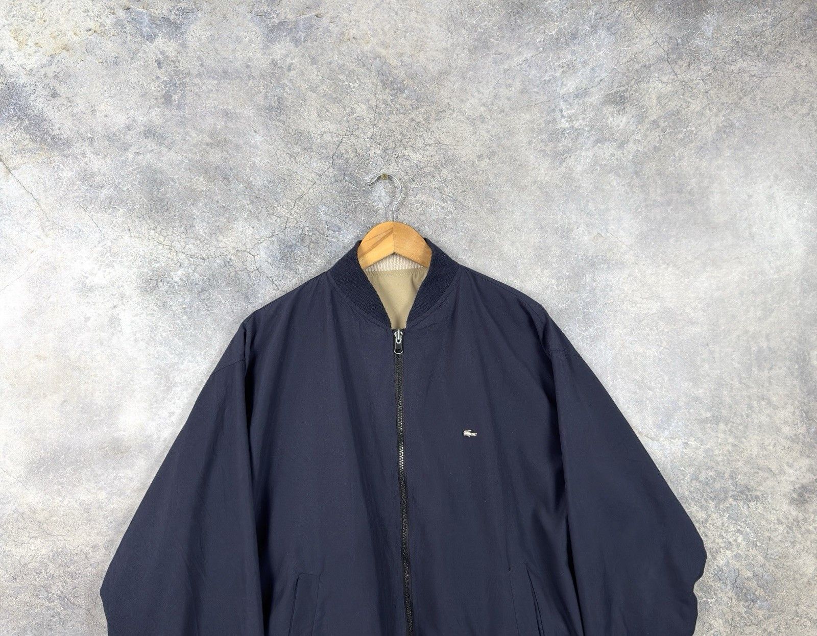 Lacoste Lacoste Vintage Reversible 2-Sides Bomber Jacket Size US XL / EU 56 / 4 - 3 Thumbnail