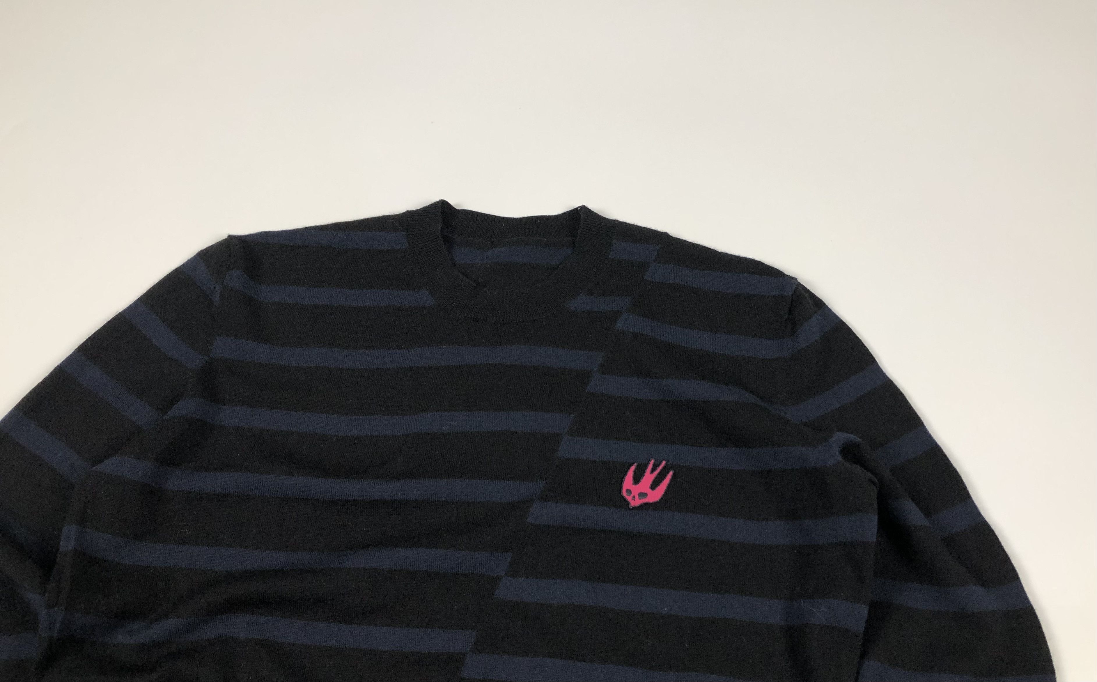 Alexander McQueen Alexander McQueen Striped Swalow Sweater Size L / US 10 / IT 46 - 2 Thumbnail