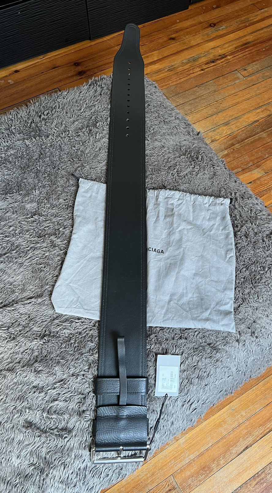 Balenciaga Balenciaga Force Leather Belt Size 40 - 13 Thumbnail