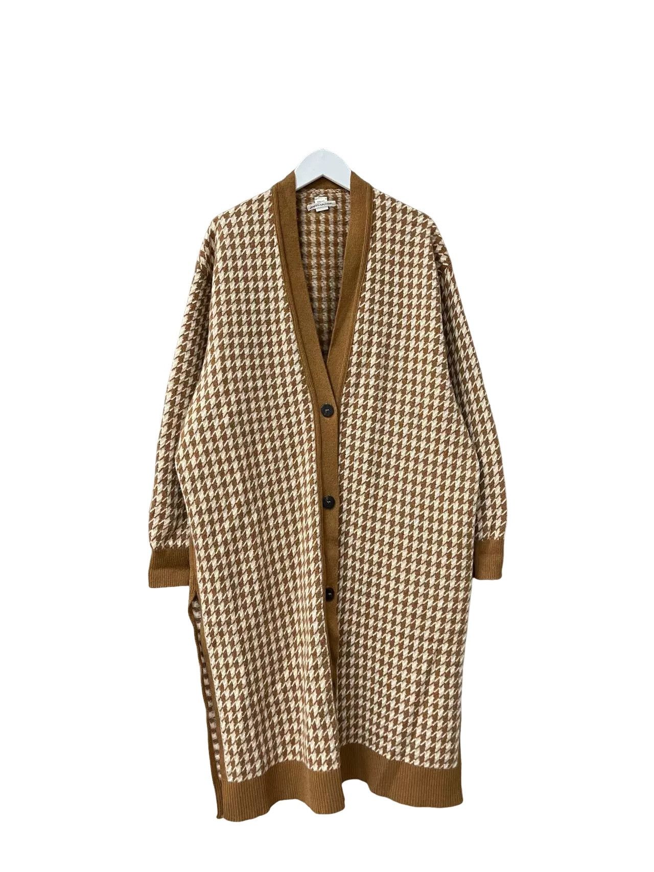 Hermes Hermès Houndstooth Cashmere Cardigan Size 34 Size XS / US 0-2 / IT 36-38 - 1 Thumbnail
