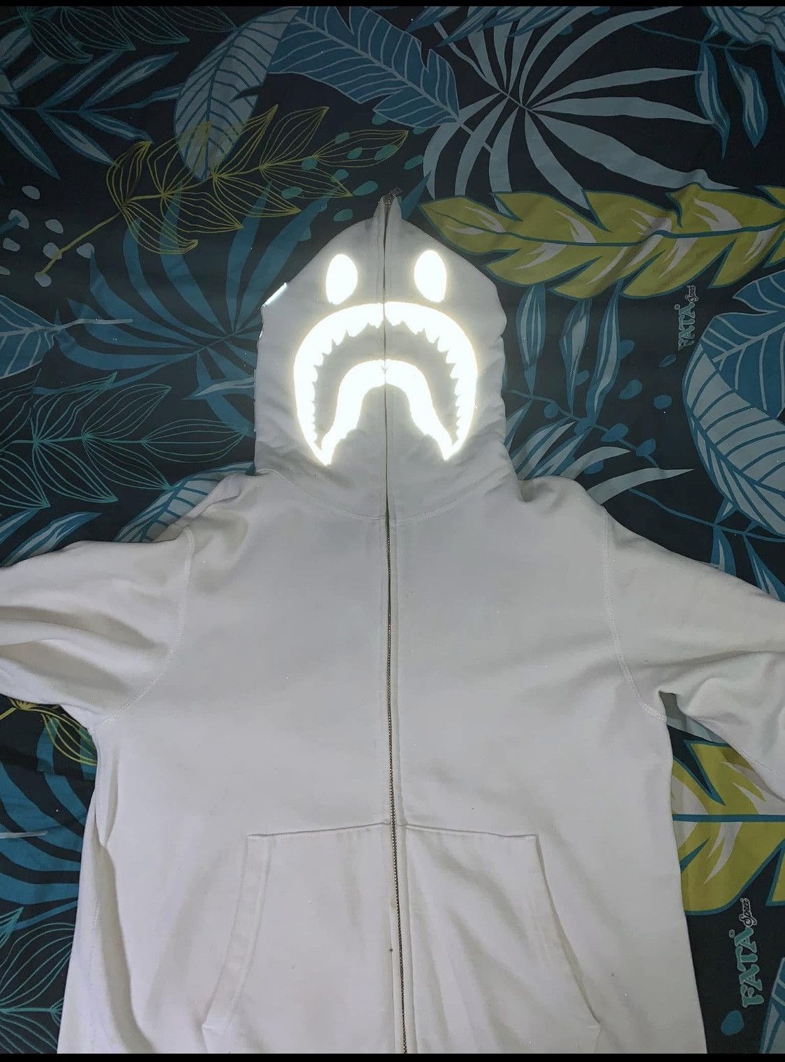 Bape Reflective Shark Full Zip Hoodie Size US L / EU 52-54 / 3 - 1 Thumbnail