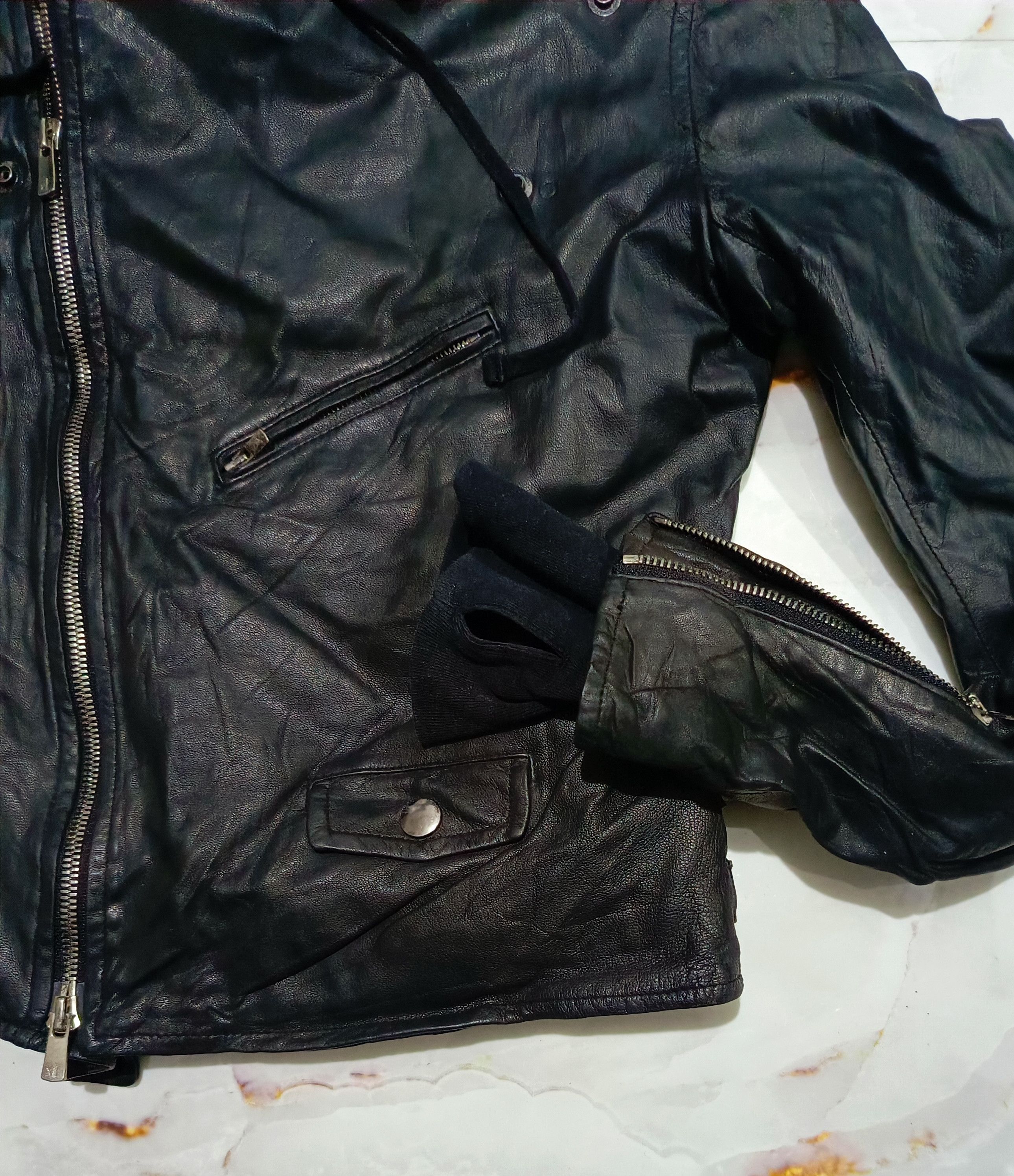 Ekam Sheepskin Asymmetric Hoodie Crystal Castles style Size S / US 4 / IT 40 - 4 Thumbnail