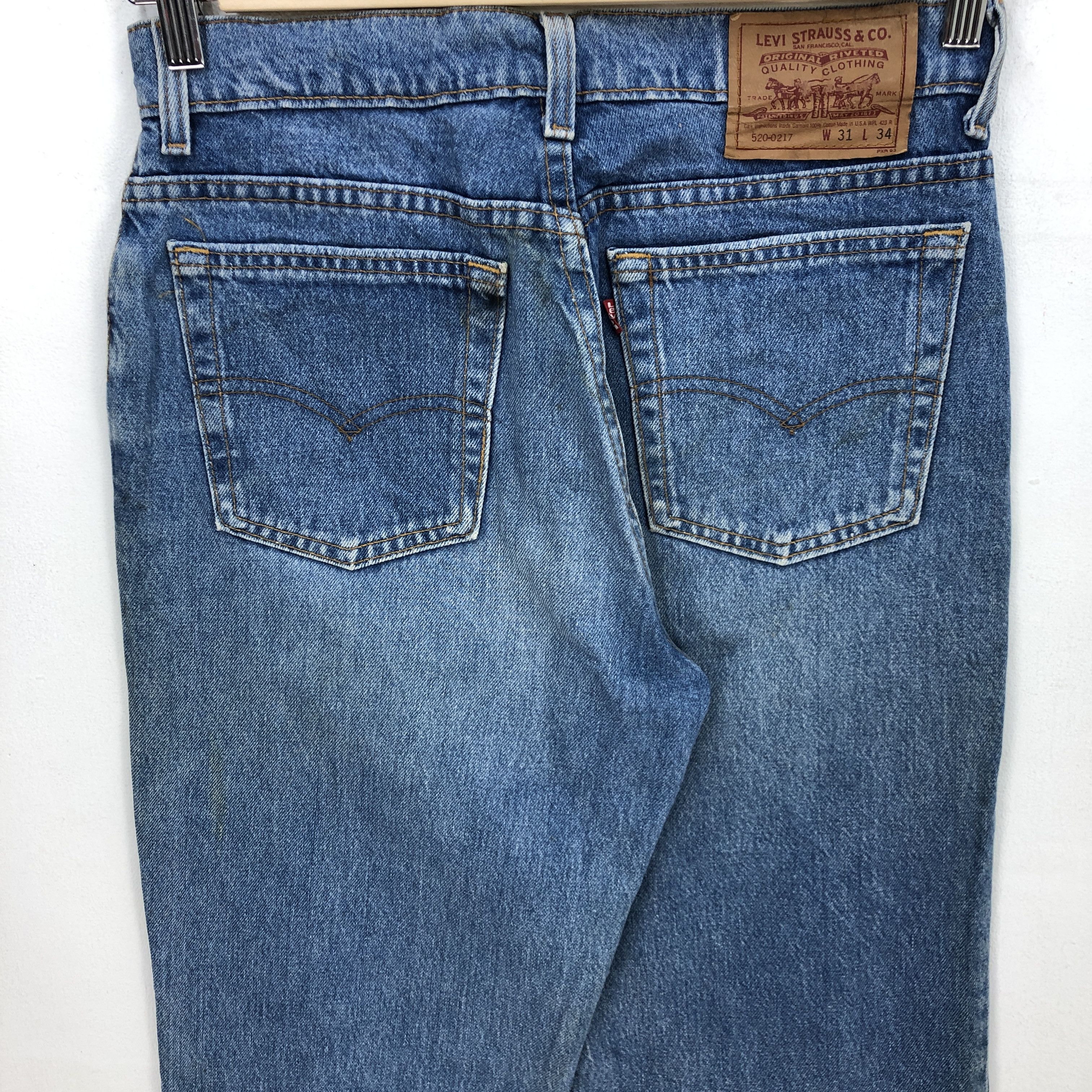 Levi's Vintage Levis Jeans Levi's 520 Denim Sun Faded Levis Pants Size US 30 / EU 46 - 4 Thumbnail