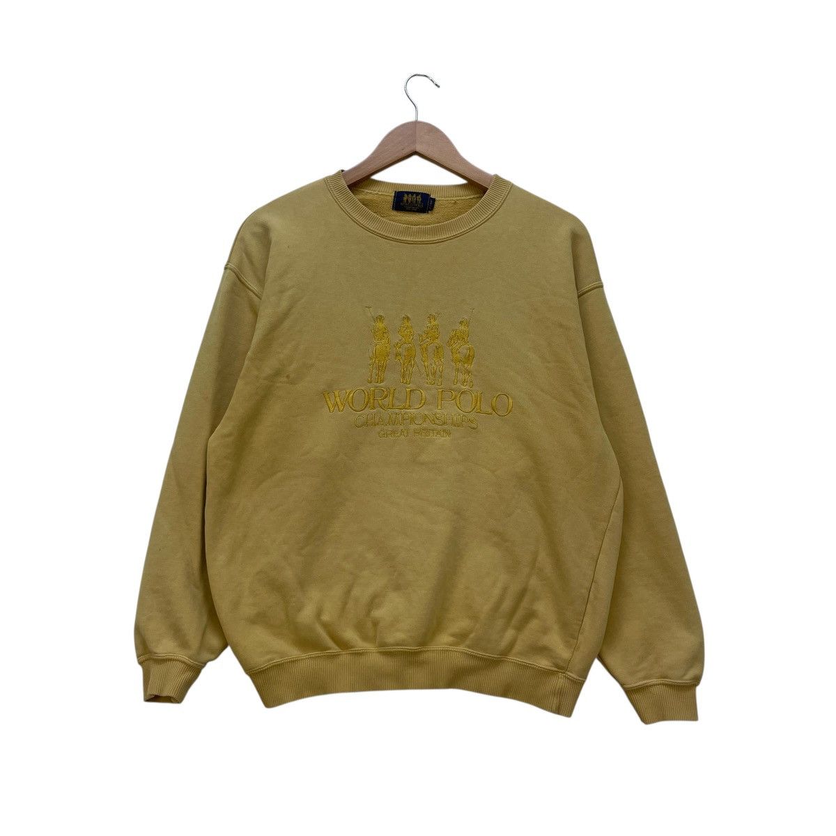U.S. Polo Assn. 💥Vintage World Polo Big Logo Sweatshirt Size US M / EU 48-50 / 2 - 1 Thumbnail