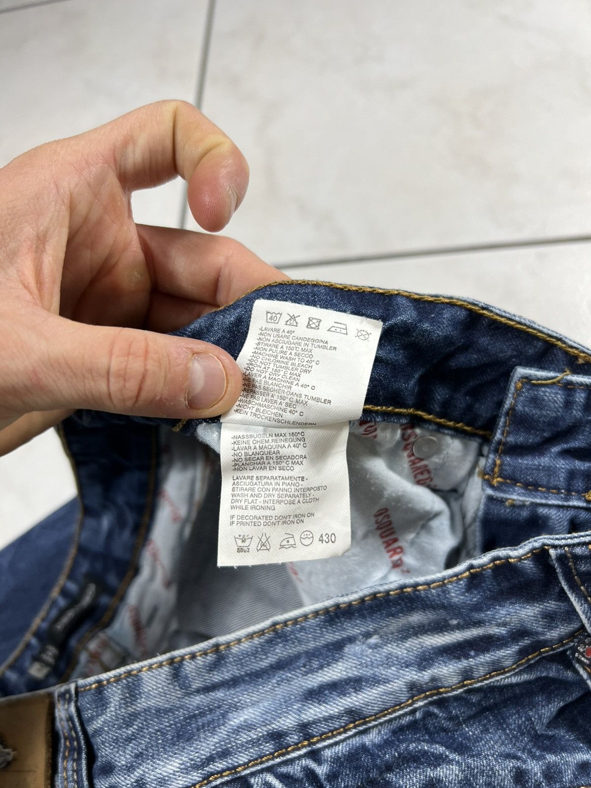 Dsquared2 Vintage 90s Dsquared2 distressed denim ripped jeans pants Size US 34 / EU 50 - 20 Thumbnail