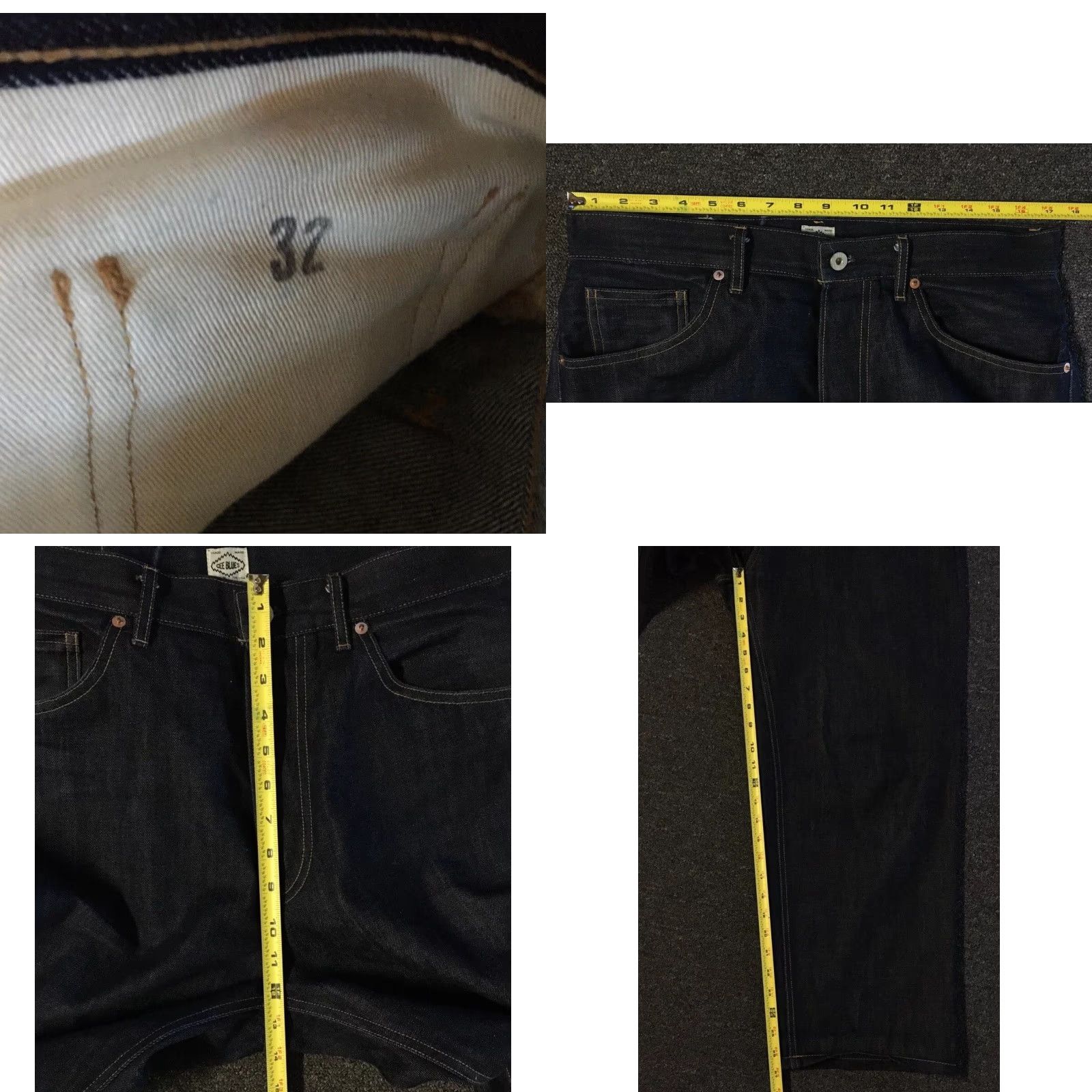 Vintage VINTAGE Cee Blues Louis Cone 11 oz Selvedge Denim Jeans 32 USA Gilbert Crockett Size US 32 / EU 48 - 8 Thumbnail