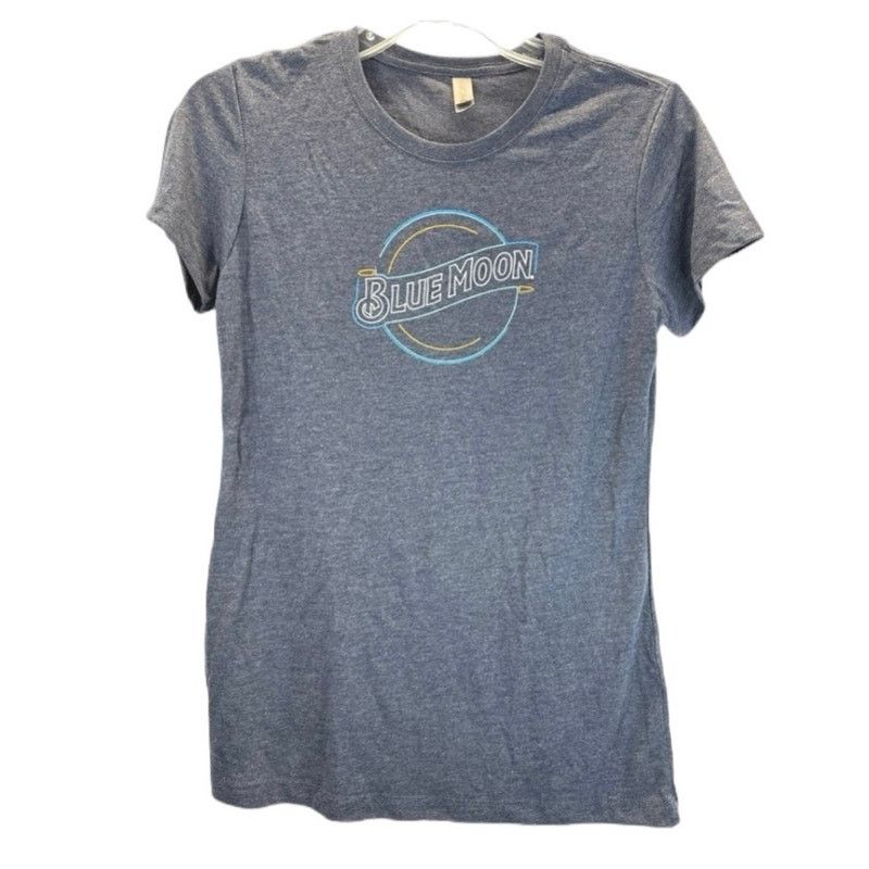 Next Level Apparel Blue Moon Beer Next Level Blue Logo Graphic Tee women sz M Size M / US 6-8 / IT 42-44 - 1 Thumbnail