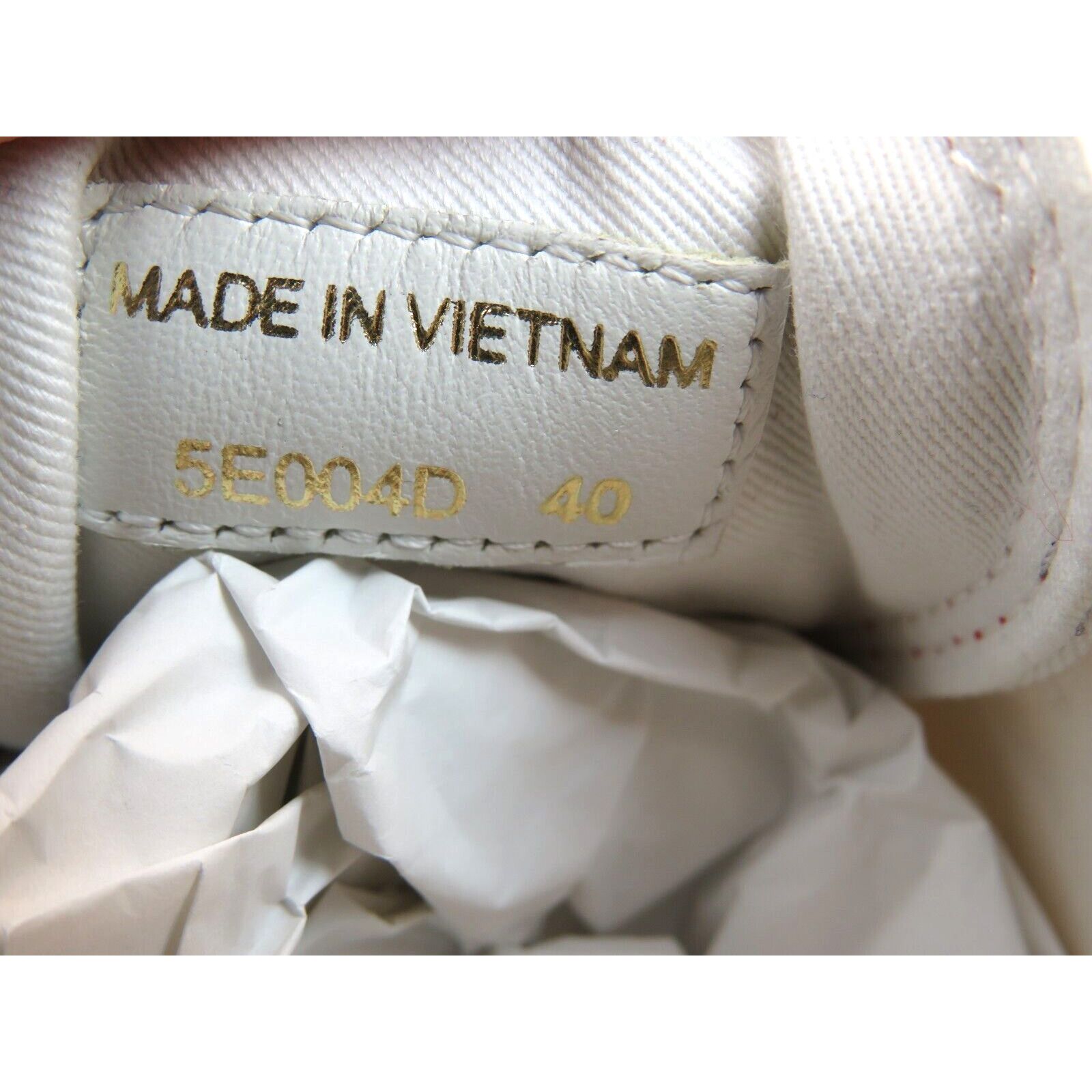 Miu Miu 5E004D WHITE CANVAS RED STITCHING LOGO LACE SNEAKERS 40 Size US 10 / IT 40 - 9 Thumbnail