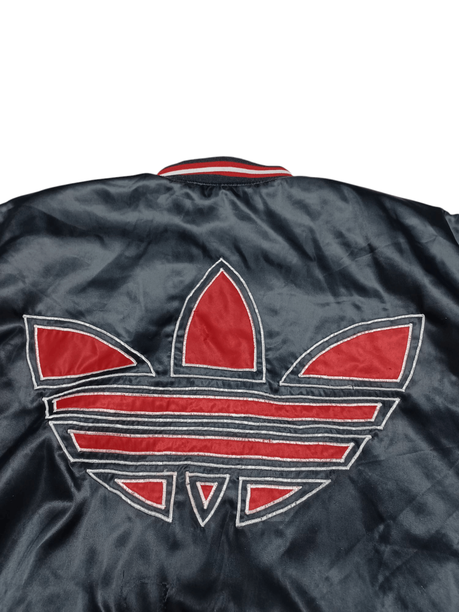 Adidas ADIDAS EARLY 90S MADE IN TAIWAN BIGLOGO NYLON BOMBER JACKET Size US M / EU 48-50 / 2 - 4 Thumbnail