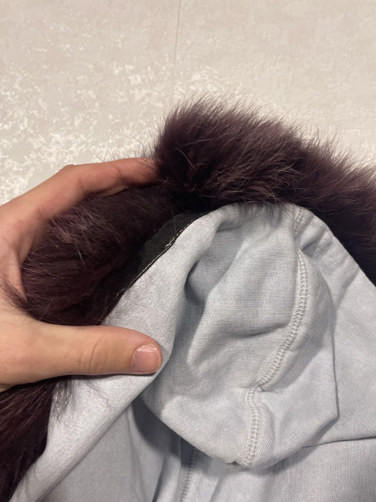 Y2K Affliction LGB IfSixWasNine Style Fur Faux Zip Hoodie