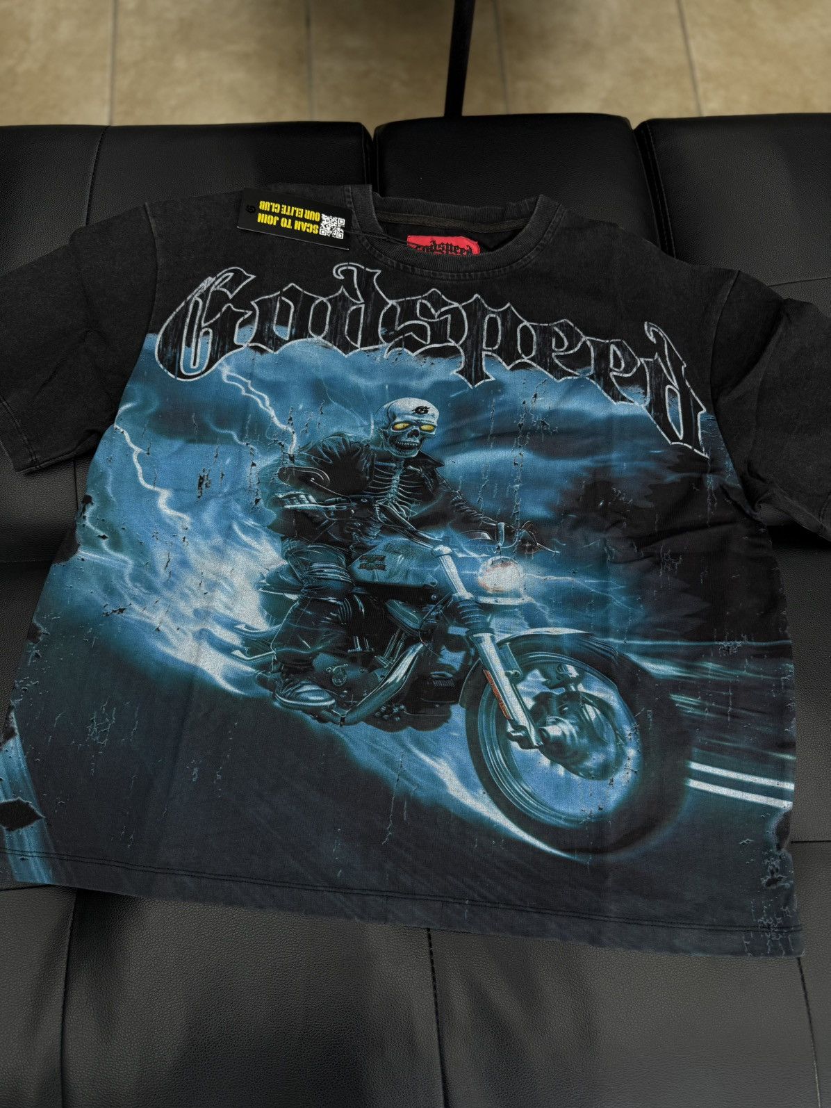 Godspeed Godspeed Blue Motorcycle Tee Shirt Size L (NEW) Size US L / EU 52-54 / 3 - 2 Thumbnail