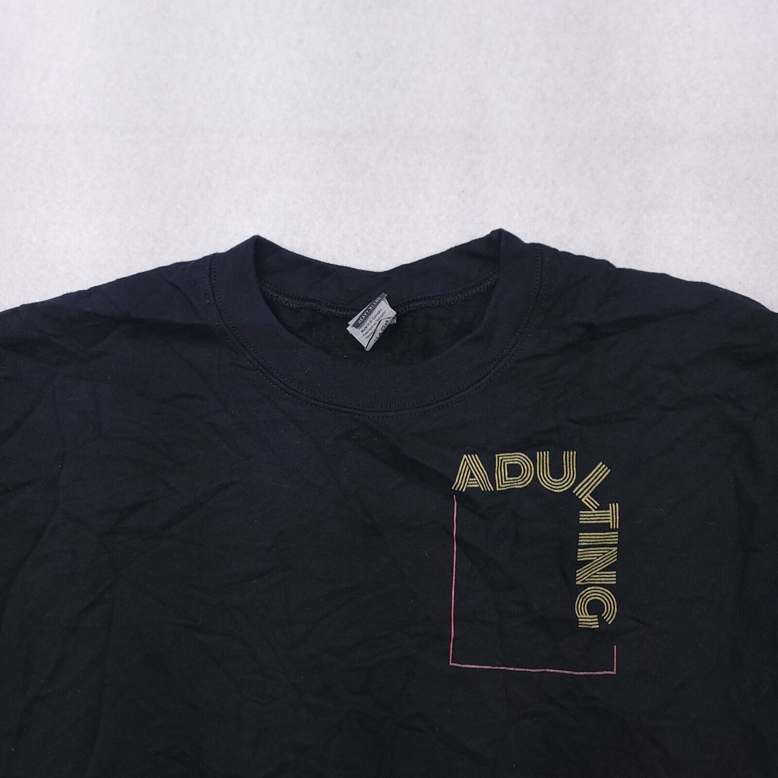 Gildan Gildan Adulting Casual Sweatshirt Mens Size Medium M Black Size US M / EU 48-50 / 2 - 1 Thumbnail