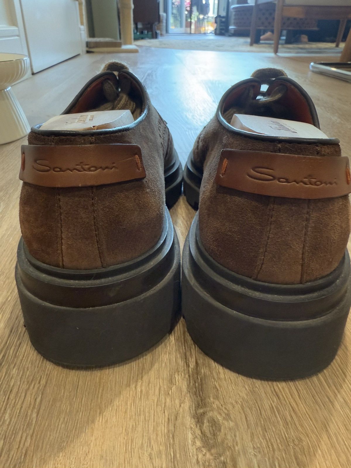 Santoni Santoni Lug-Sole Suede Brogues Size US 10 / EU 43 - 3 Thumbnail