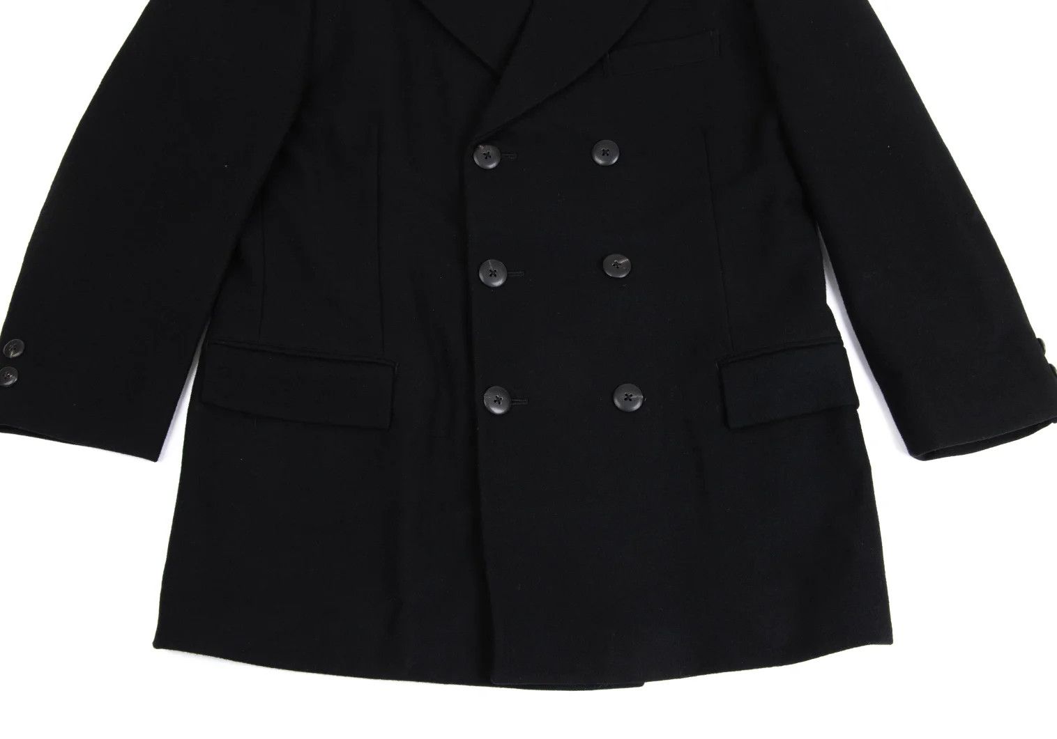 Yohji Yamamoto Yohji Yamamoto Felt Wool Double Jacket Size US M / EU 48-50 / 2 - 11 Thumbnail