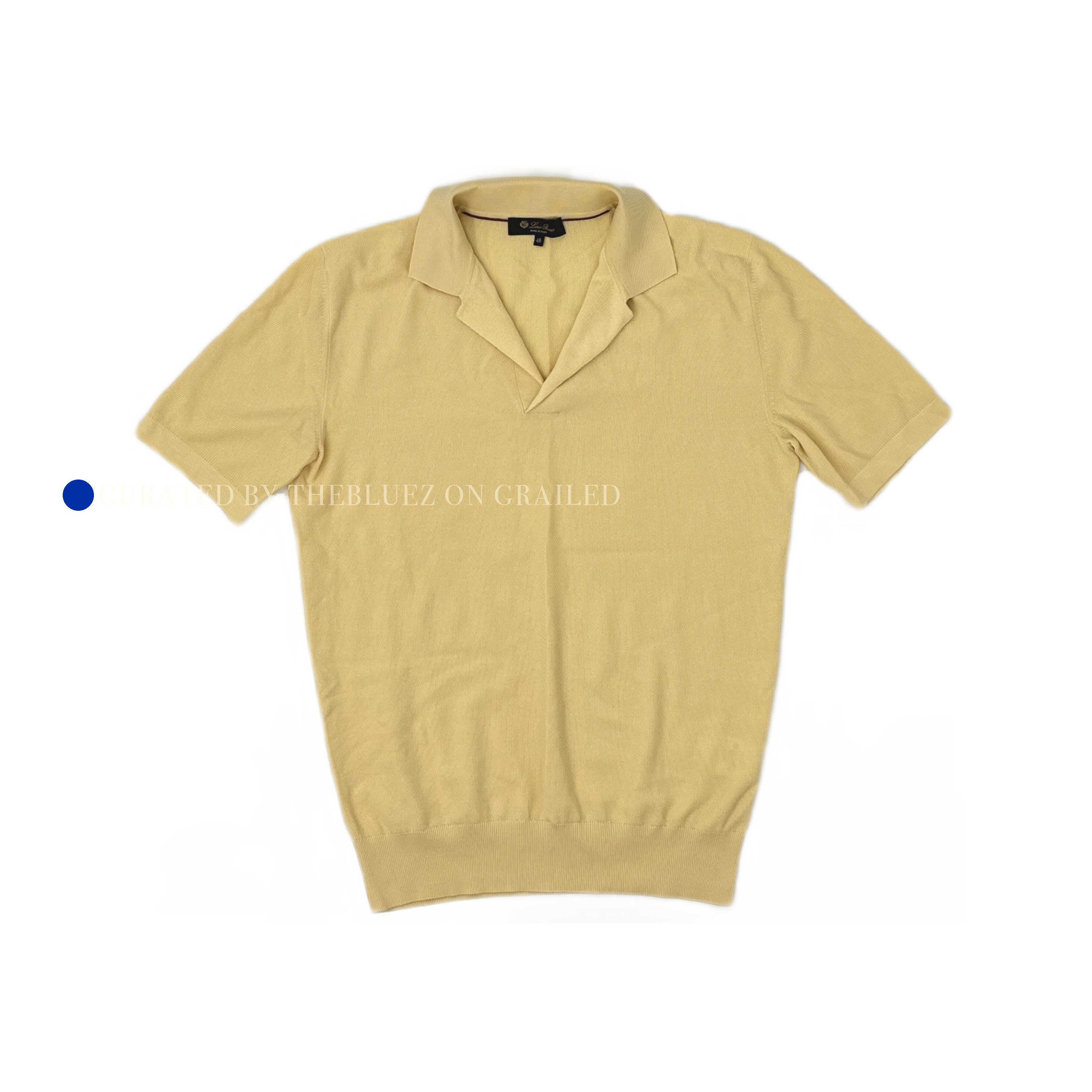 Loro Piana Elegant Yellow Cotton Silk Polo Shirt Size US S / EU 44-46 / 1 - 1 Thumbnail