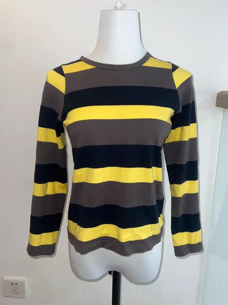 Undercover UNDERCOVER size os 2000 Black and Yellow Stripe Mid Sleeve Size US M / EU 48-50 / 2 - 1 Thumbnail