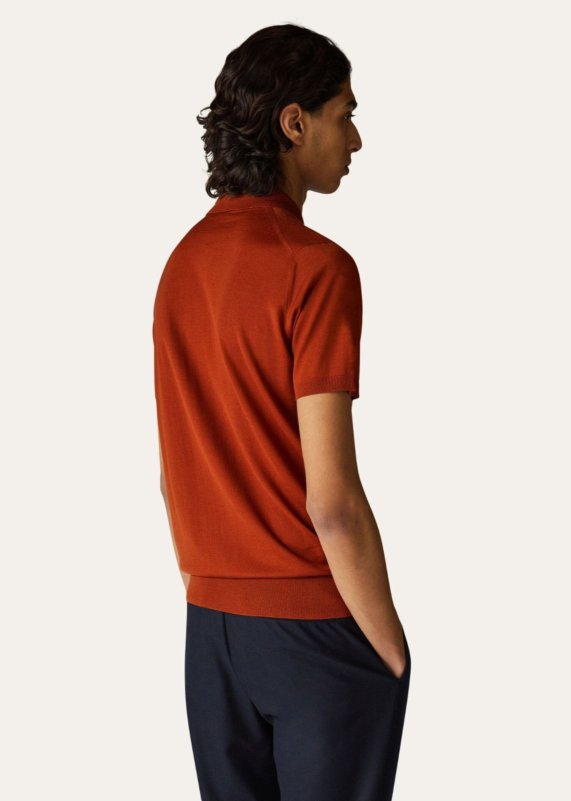 Loro Piana o1srvl11e1224 Short-Sleeved Polo Shirt in Orange Size US L / EU 52-54 / 3 - 5 Thumbnail