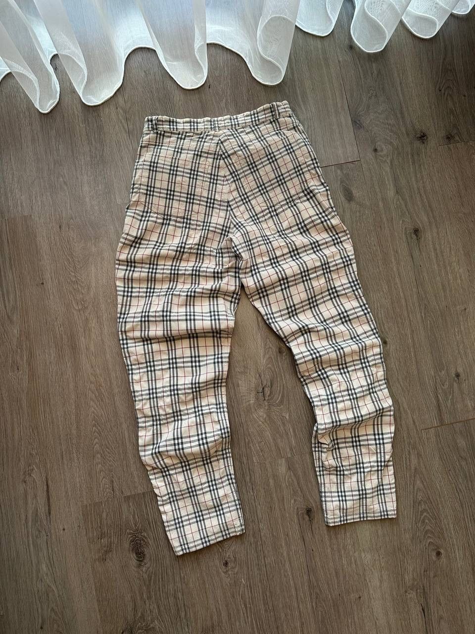 Burberry × Vintage Vintage Burberry Beige Nova Check Pants Size US 31 - 17 Thumbnail