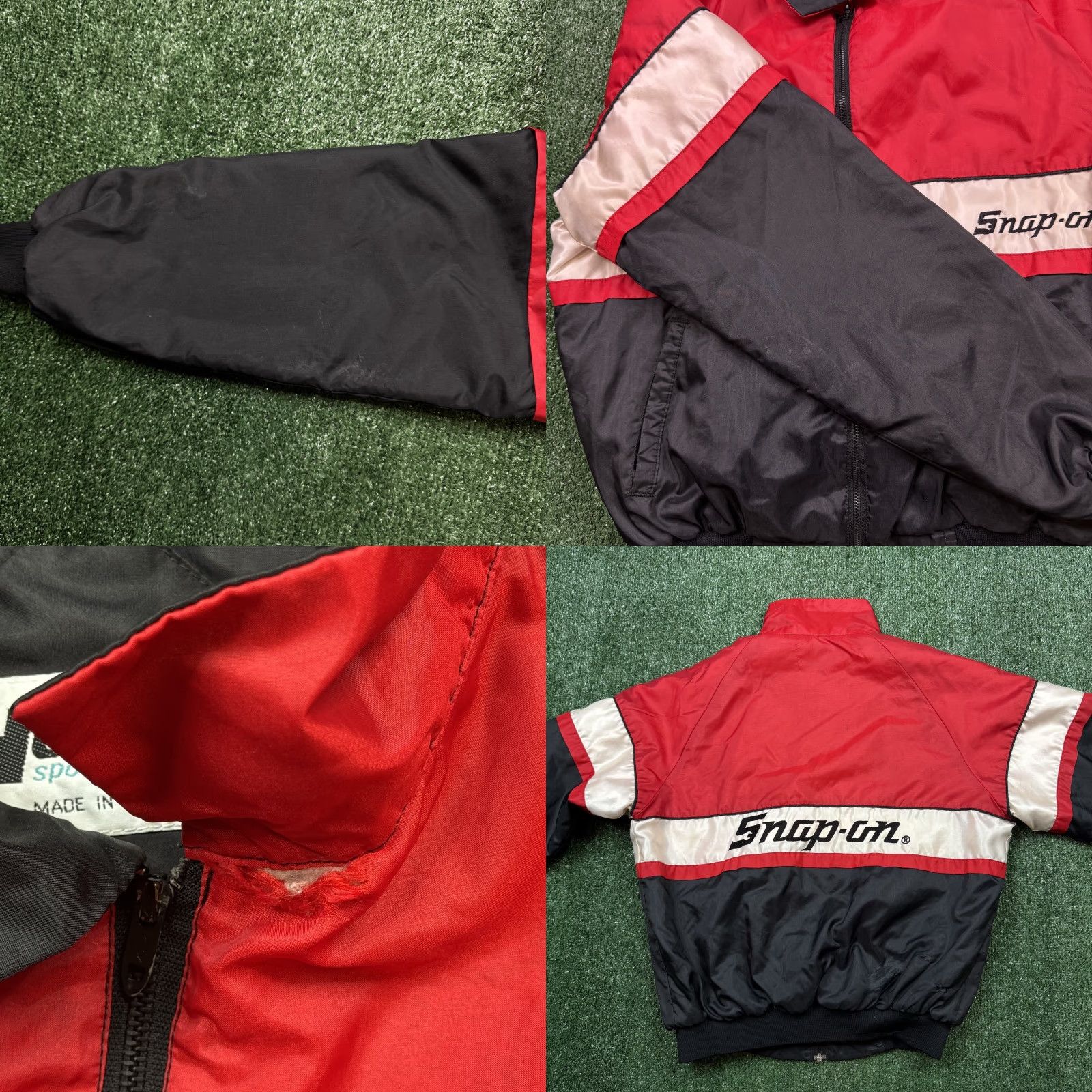 Logo 7 VINTAGE Horizon Sportswear Jacket Mens Size L Black Nylon Full Zip Snap On Logo Size US L / EU 52-54 / 3 - 8 Thumbnail